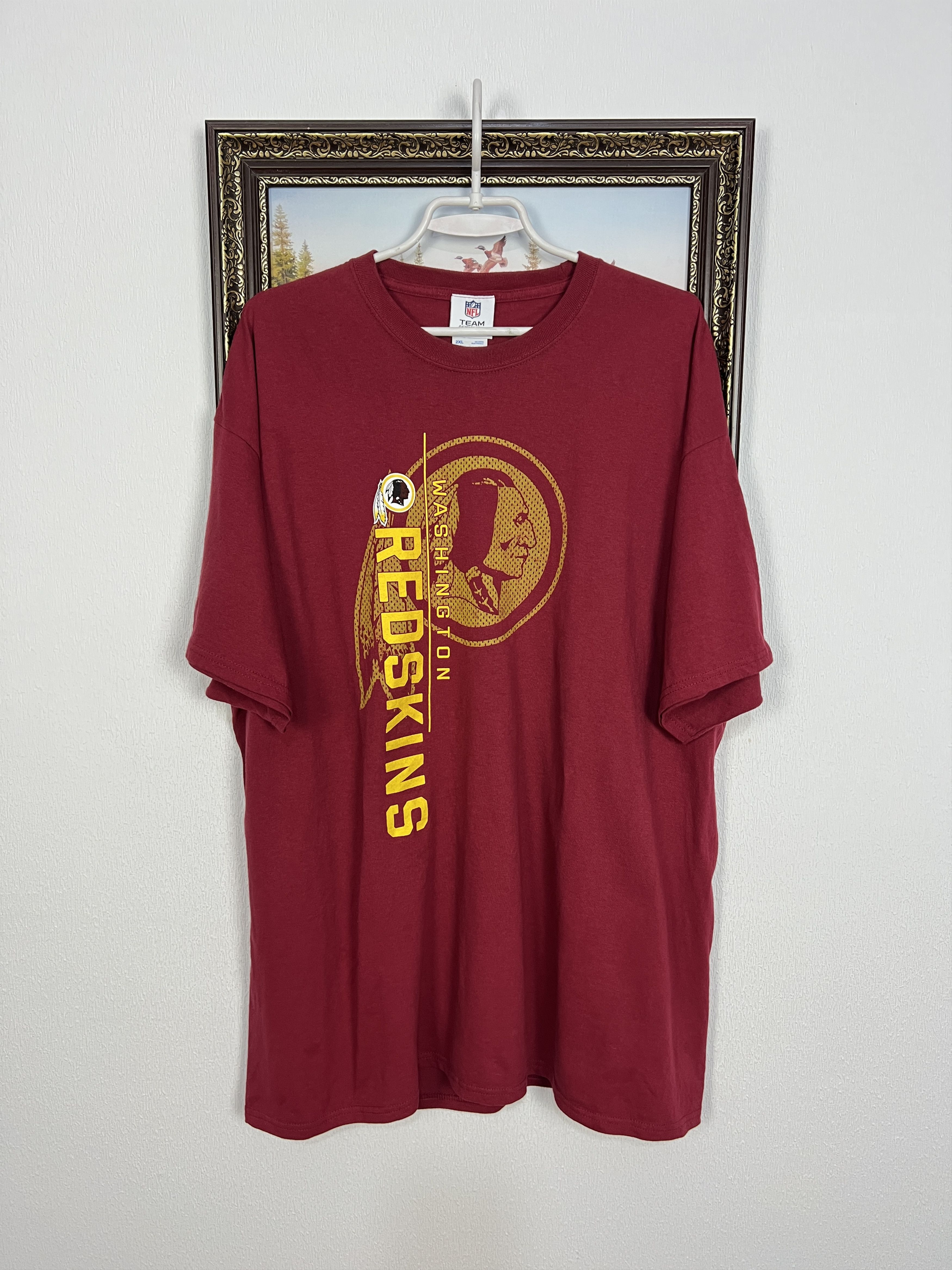 Vintage Vintage NFL Washington Redskins Over Print Red Shirt Jersey Size US XXL / EU 58 / 5 - 1 Thumbnail