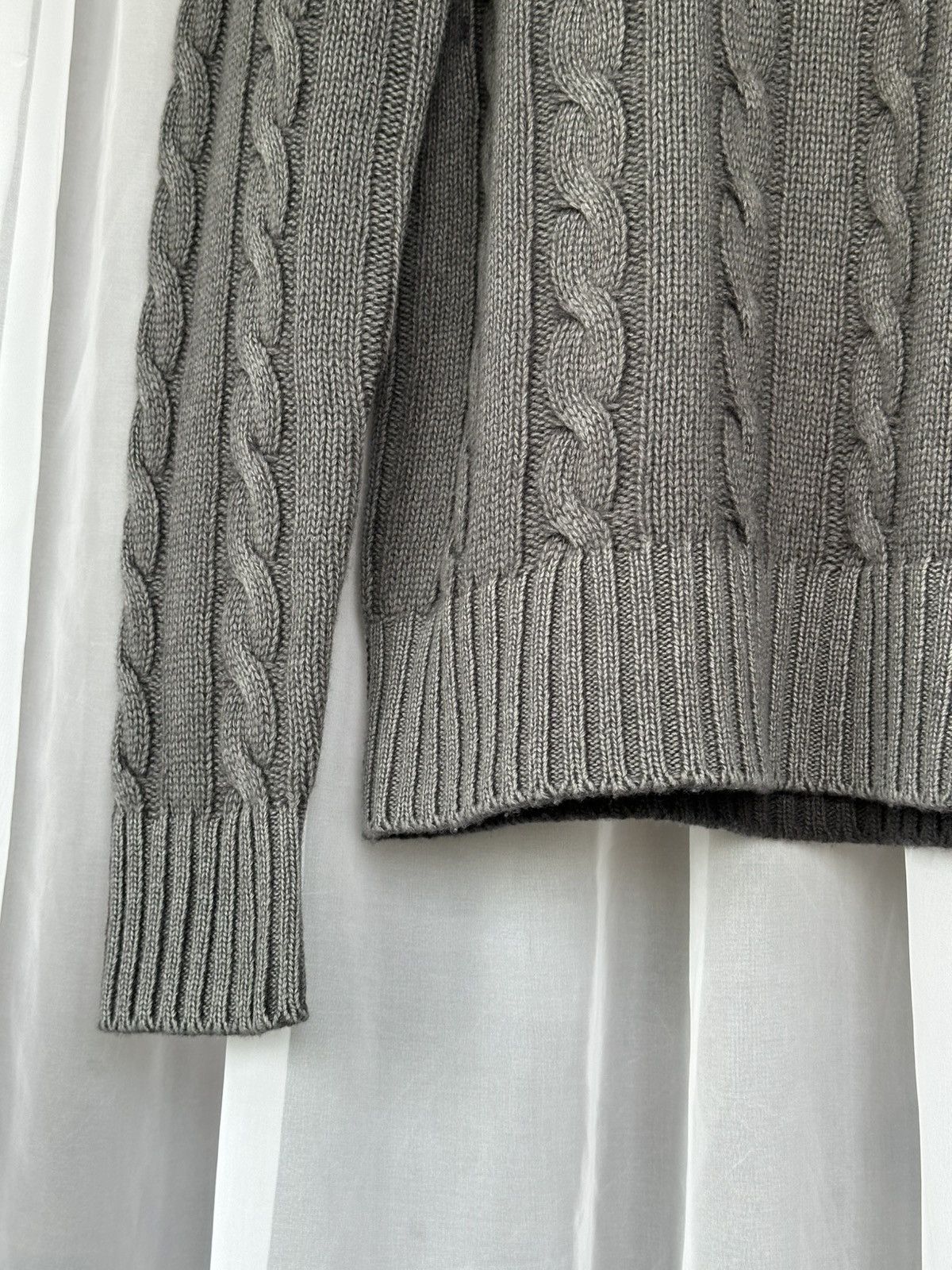 Prada PRADA 2000’s Cable Knit Cashmere Faded Effect Sweater runway Size US M / EU 48-50 / 2 - 6 Thumbnail