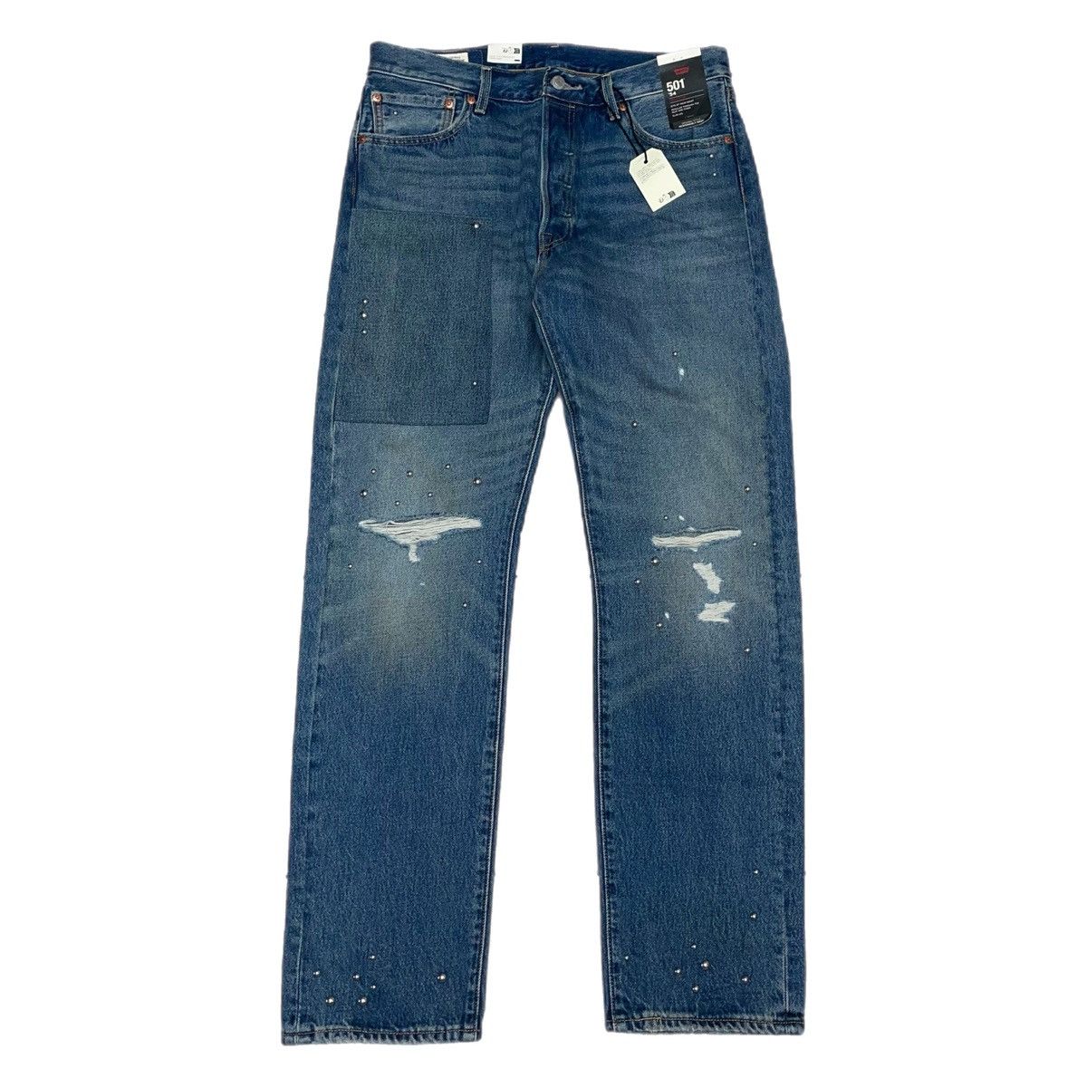 image of Levis Levi’S Studded And Patch Denim in Blue, Men's (Size 34)