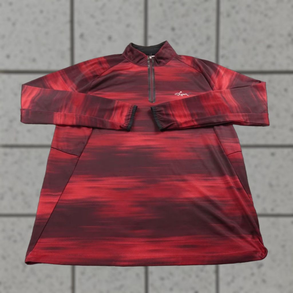 Tasso Elba Greg Norman Pullover Mens M Red PlayDry 1/4 Zip Golf Long Sleeve Tasso Elba Top Size US M / EU 48-50 / 2 - 1 Thumbnail