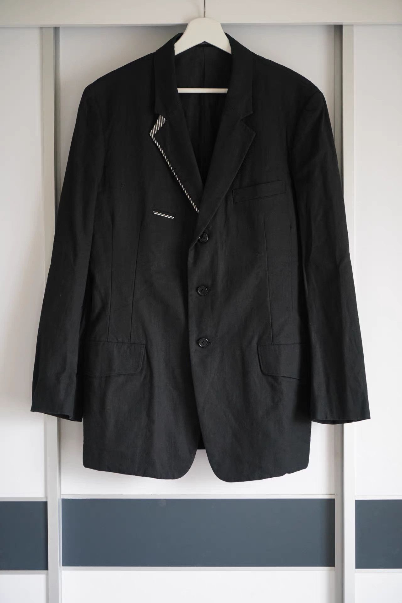 Yohji Yamamoto Yohji Yamamoto 10ss Takeshi Kitano Blazer K4 Size US M / EU 48-50 / 2 - 2 Thumbnail