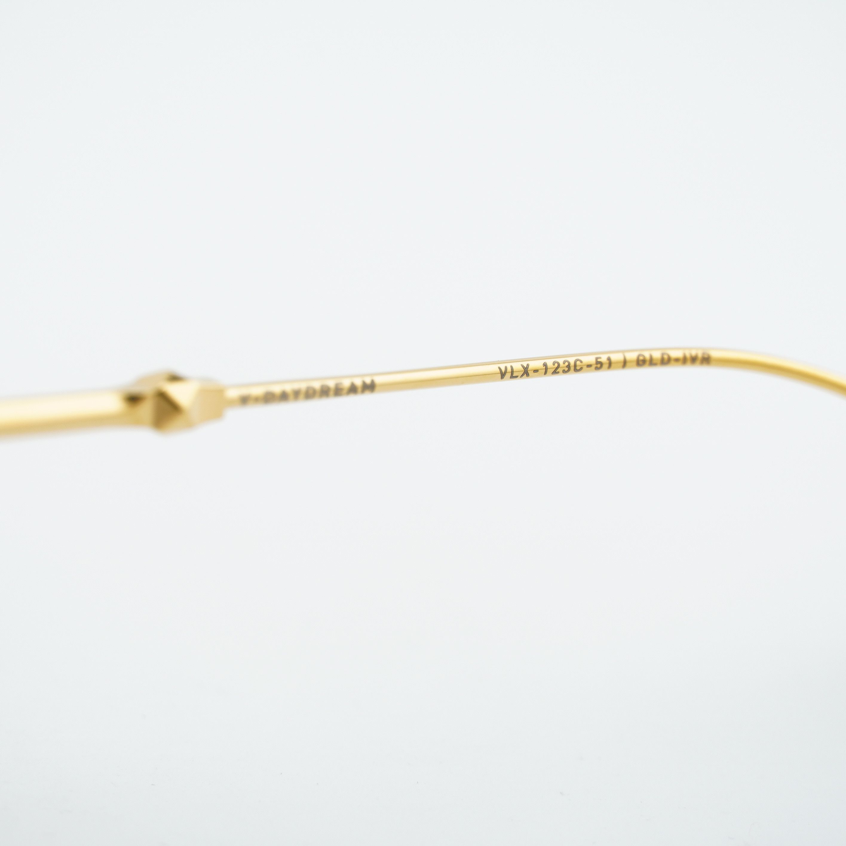 Valentino Valentino V-DAYDREAM VLX-123C-CH Eyeglasses Ivory/Gold 51mm Size ONE SIZE - 4 Thumbnail