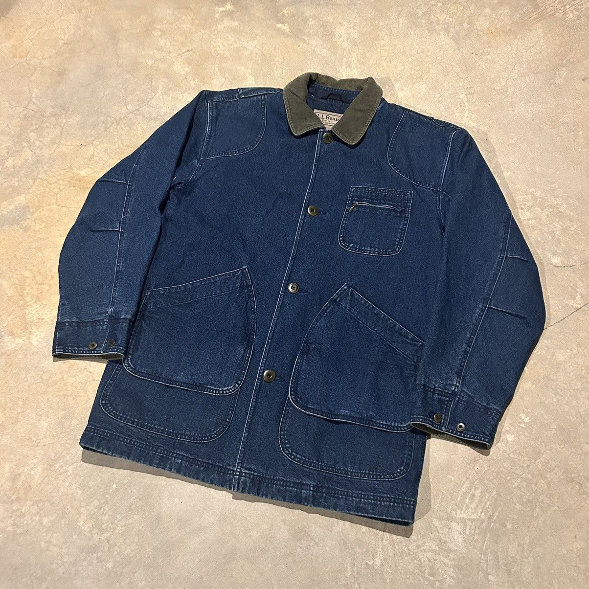 Carhartt Crazy Vintage LL Bean Denim Chore Hunting Jacket Rare Size US M / EU 48-50 / 2 - 2 Thumbnail