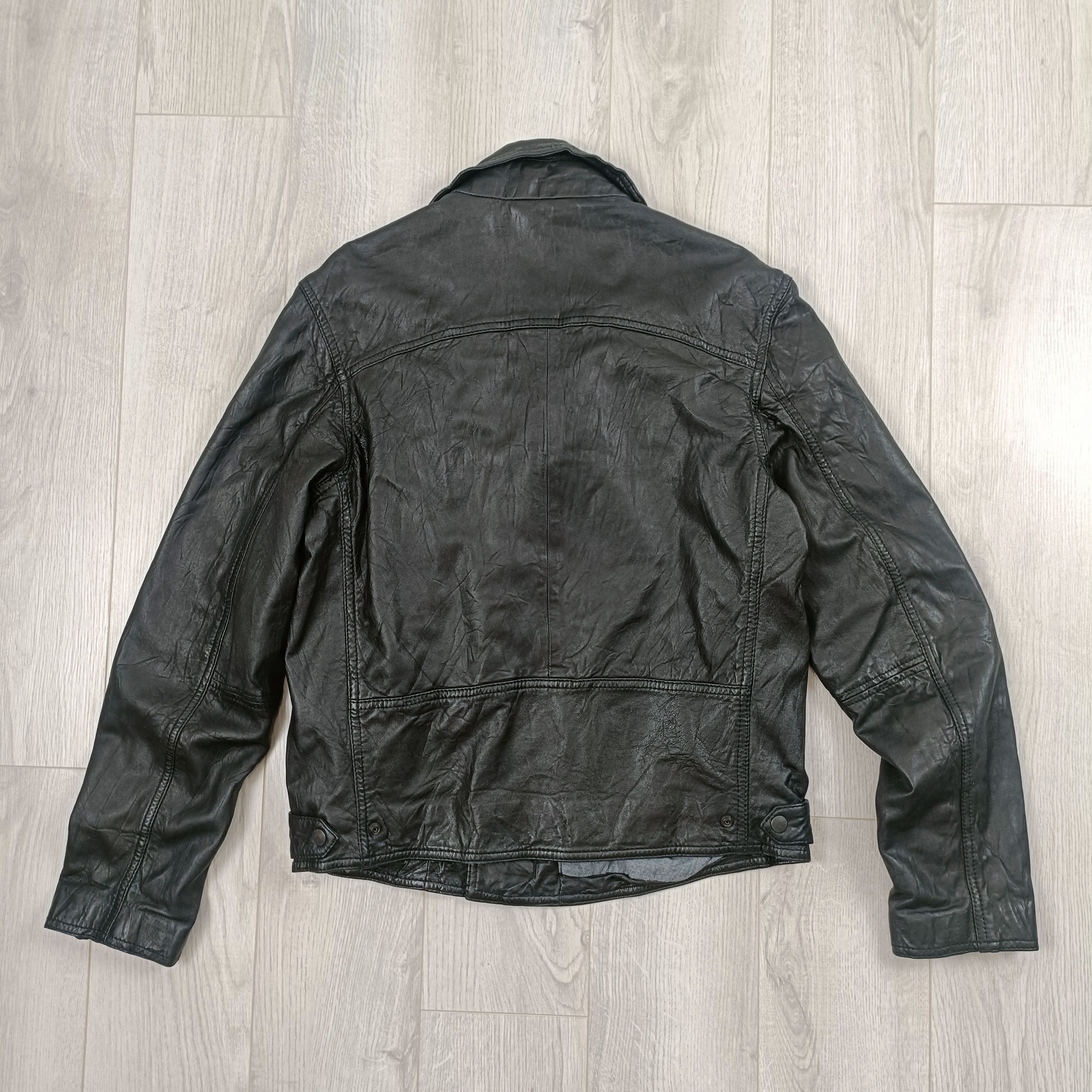 Levi's Men's Black Leather Jacket ! Size US M / EU 48-50 / 2 - 3 Thumbnail
