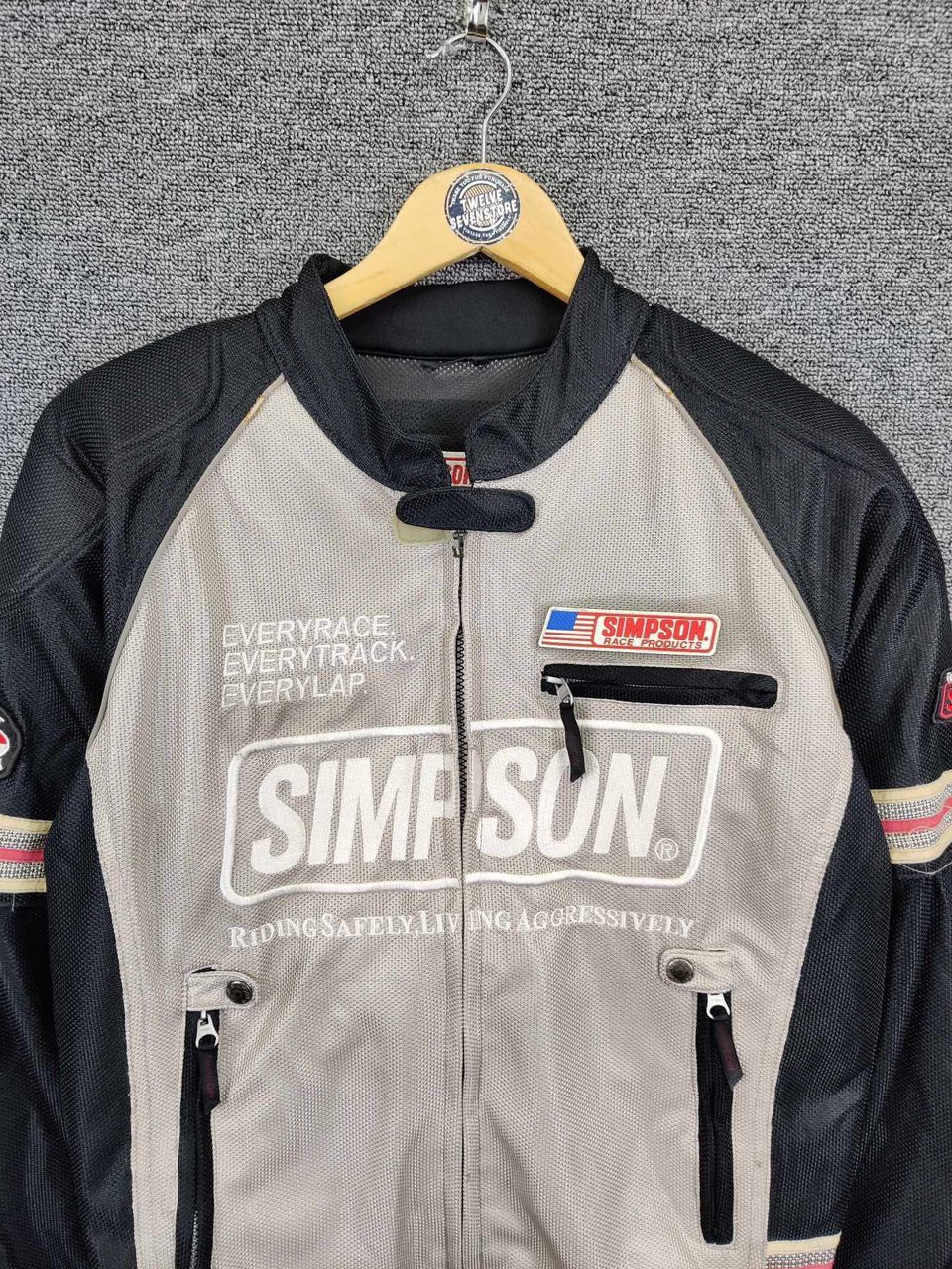 Sports Specialties × Vintage Vintage Simpson Racing Biker Motorcycle Jacket Size US L / EU 52-54 / 3 - 8 Thumbnail