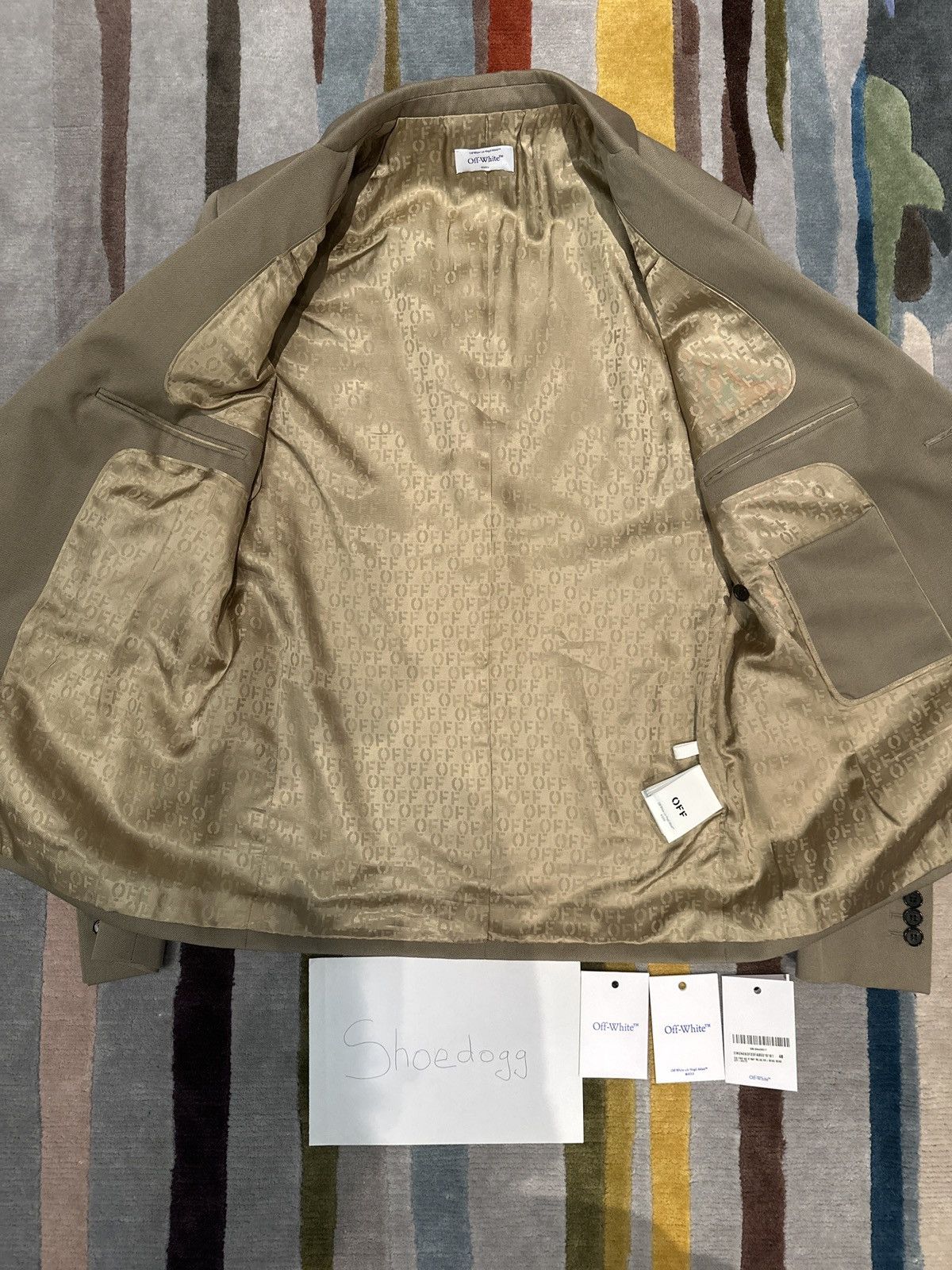 Off-White OFF WHITE BEIGE BLAZER/JACKET Size 46R - 4 Thumbnail