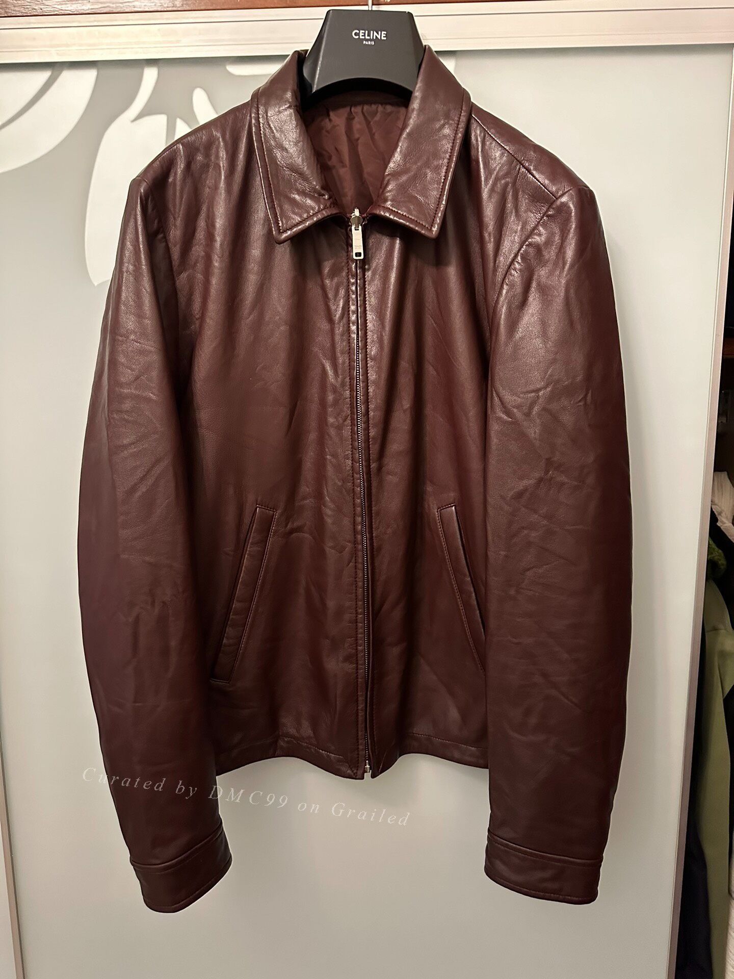 Prada Vintage 90s Prada Sheepskin Pecora Leather Jacket | Grailed