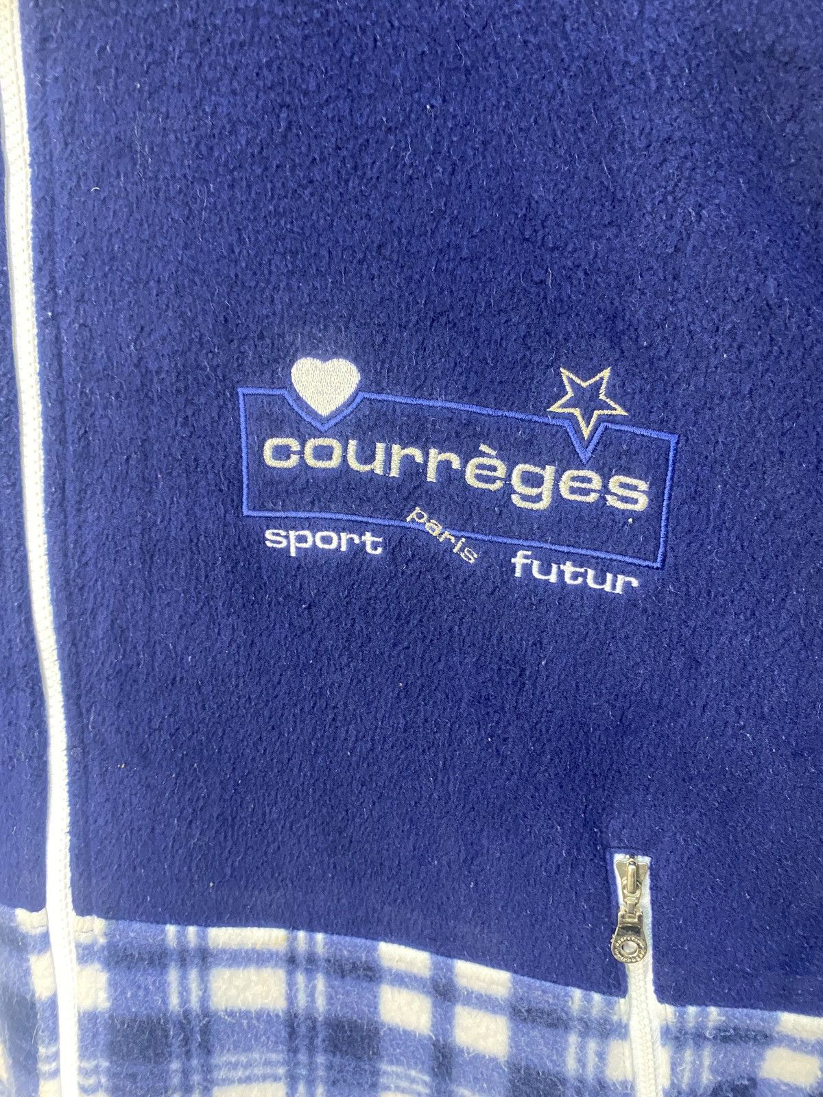 Vintage courreges half zipper sweatshirt