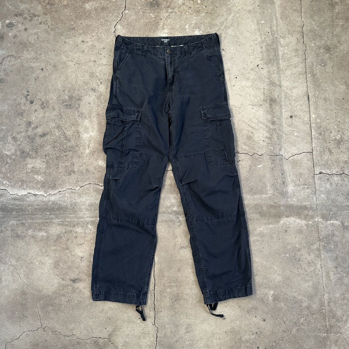Carhartt Carhartt WiP Cargo regular Pants Black Multipocket Size US 32 / EU 48 - 3 Thumbnail