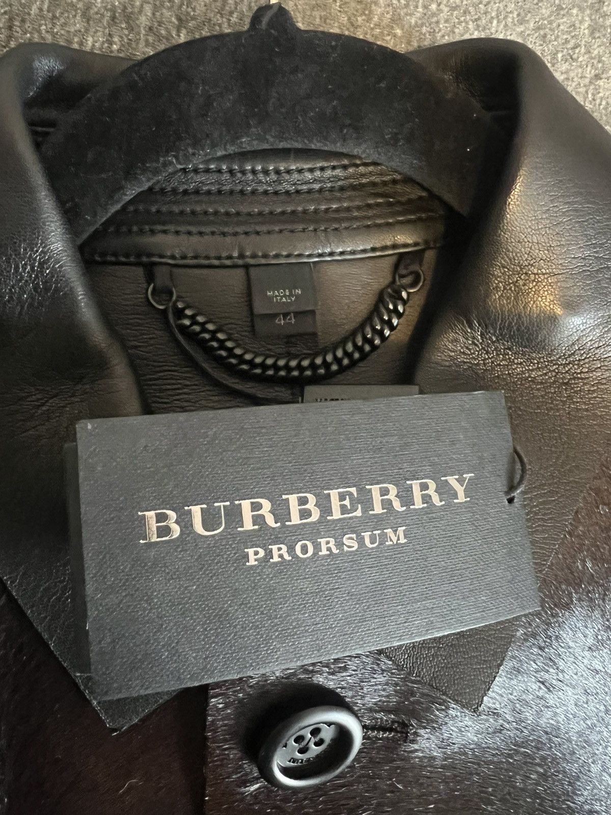 Burberry Burberry Calfskin Leather Jacket Size US S / EU 44-46 / 1 - 2 Thumbnail