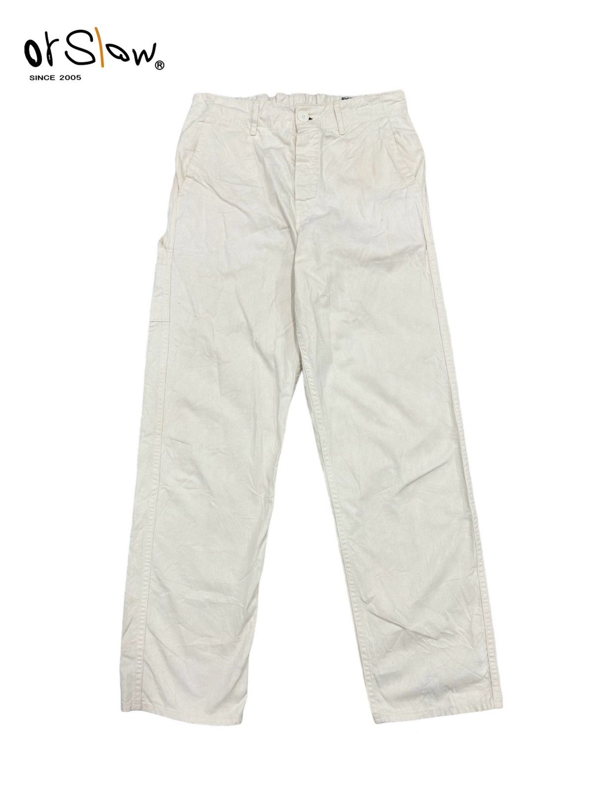 image of Orslow French Work Pants Made In Japan in White, Men's (Size 30)