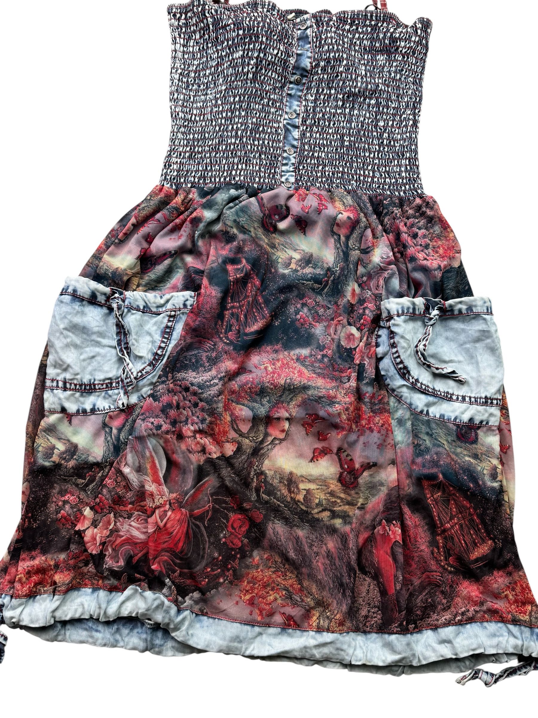 Vintage Vintage Printed Dress W395(V9) Size S / US 4 / IT 40 - 3 Thumbnail
