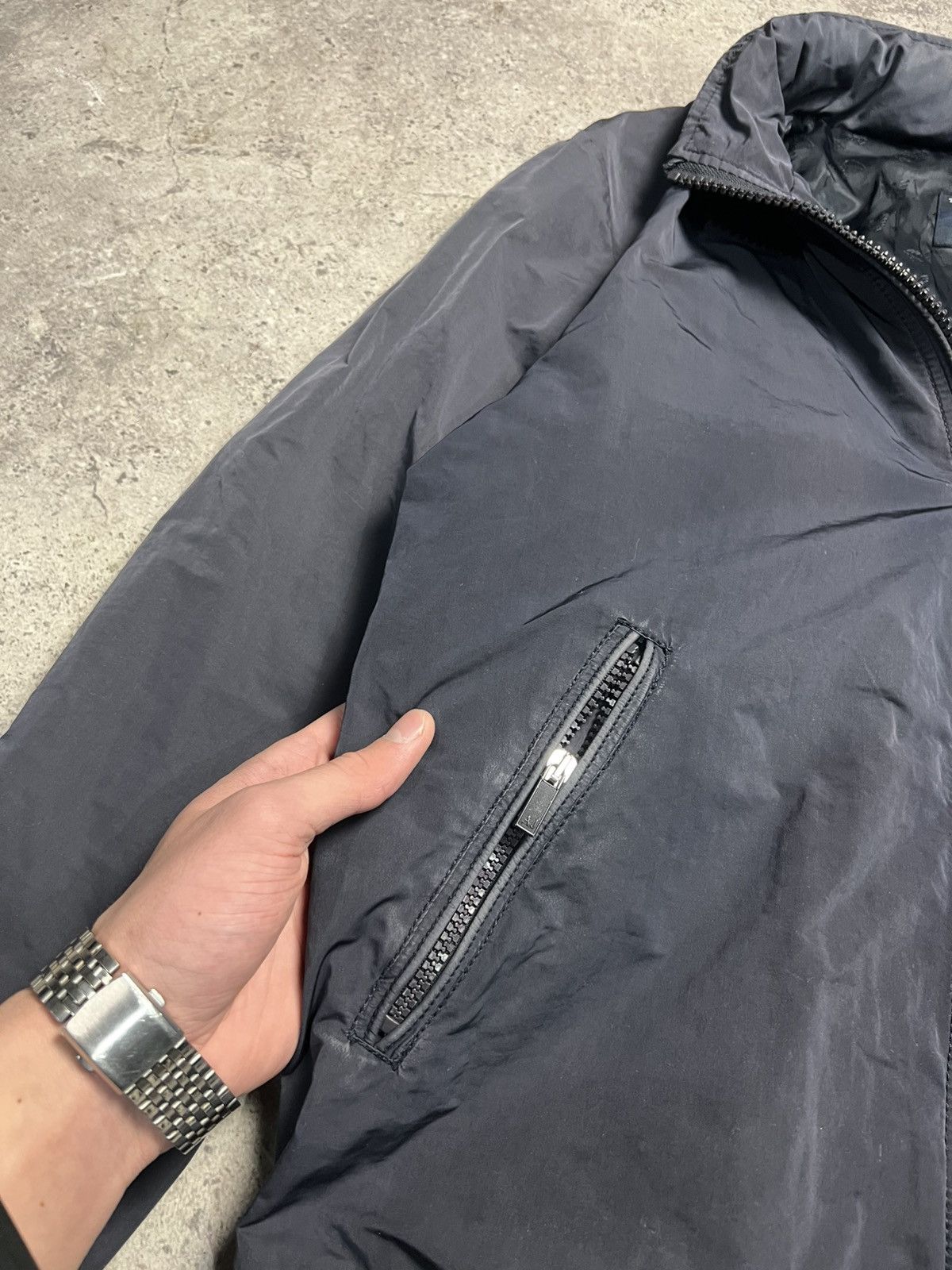 Armani Armani nylon bomber Jacket Navy blue Size US L / EU 52-54 / 3 - 4 Thumbnail