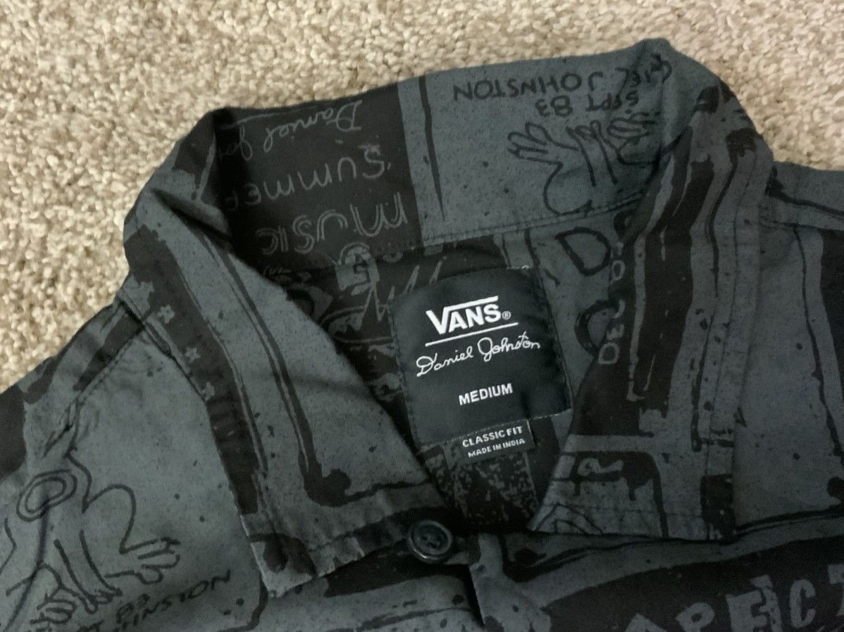 Vans Vans X Daniel Johnston Button Up Short Sleeve Black Sz Med Size US M / EU 48-50 / 2 - 7 Thumbnail