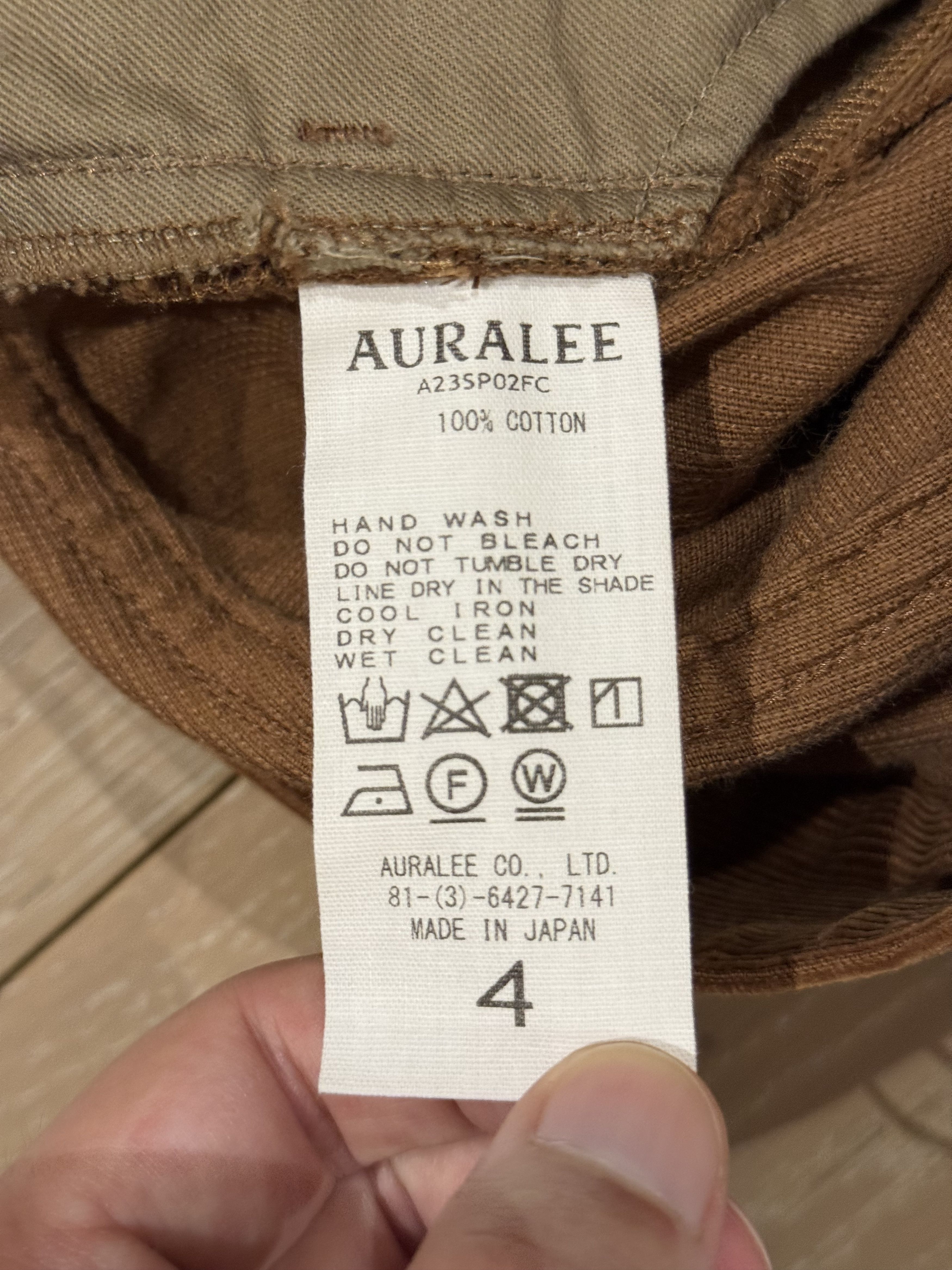 Auralee 💚 Auralee Finx Corduroy Pants Red Brown Size 4 NEW Size US 32 / EU 48 - 19 Thumbnail