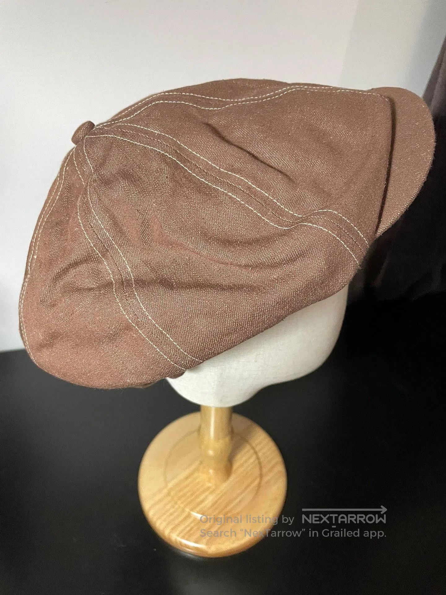 Nigel Cabourn Nigel Cabourn Vintage Brown Newsboy Cap. Size ONE SIZE - 6 Thumbnail