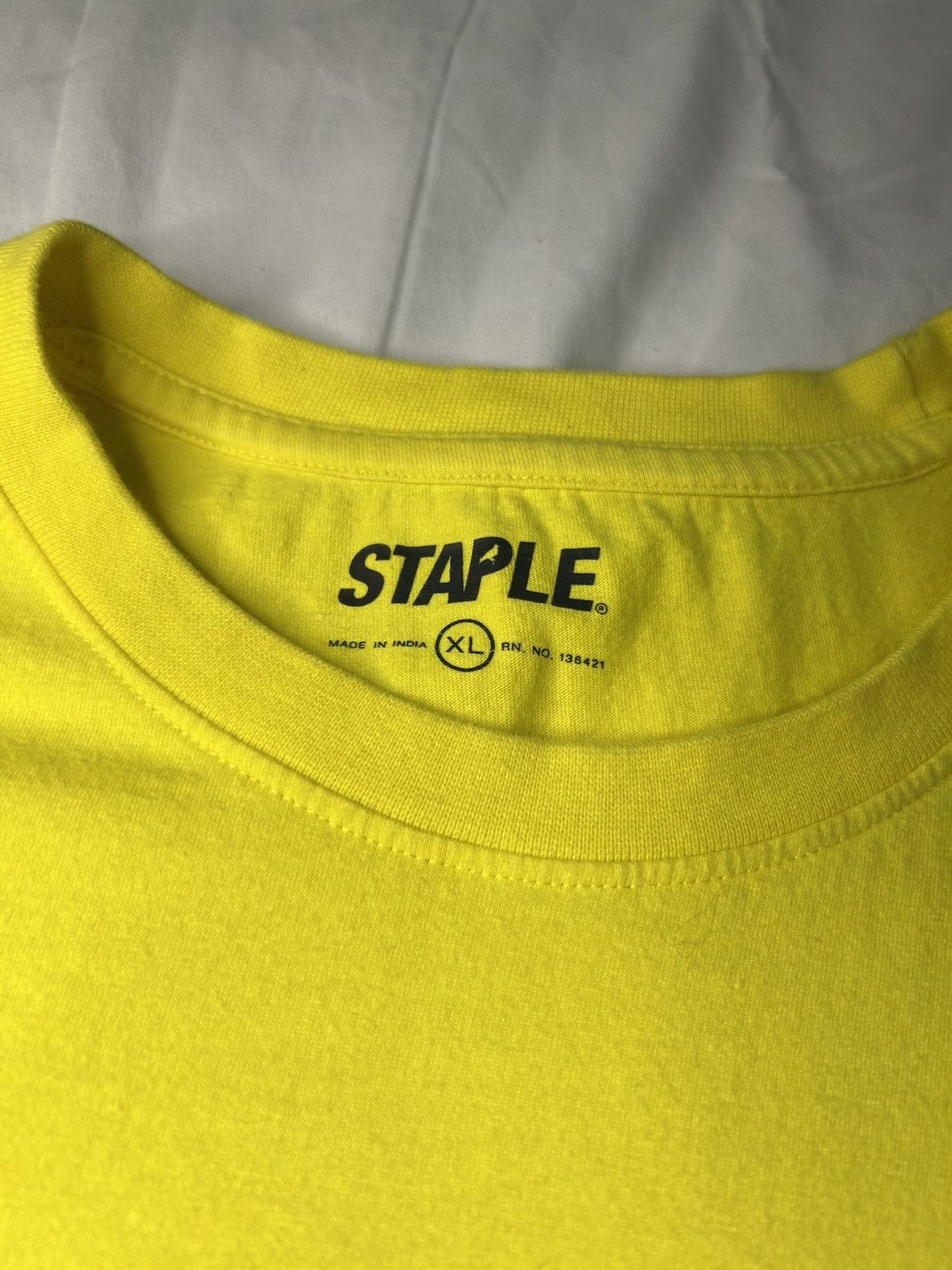 Staple YELLOW STAPLE TEE Size US XL / EU 56 / 4 - 3 Thumbnail