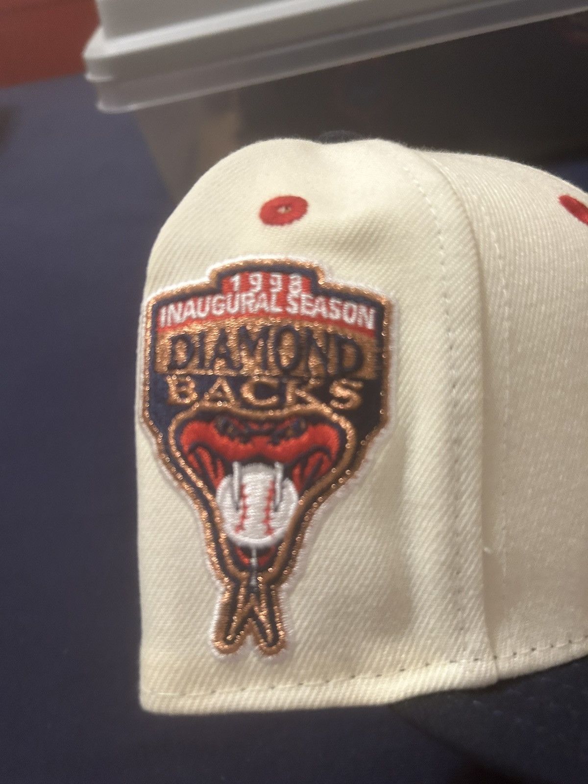 New Era White/red/blue Arizona Diamondbacks New Era Fitted Hat Size ONE SIZE - 2 Thumbnail