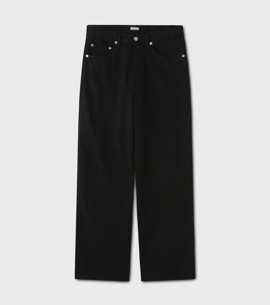 PHIGVEL MAKERS & Co. Phigvel Classic Wide Selvedge Denim Jeans - Black 30x28 Size US 30 / EU 46 - 4 Thumbnail