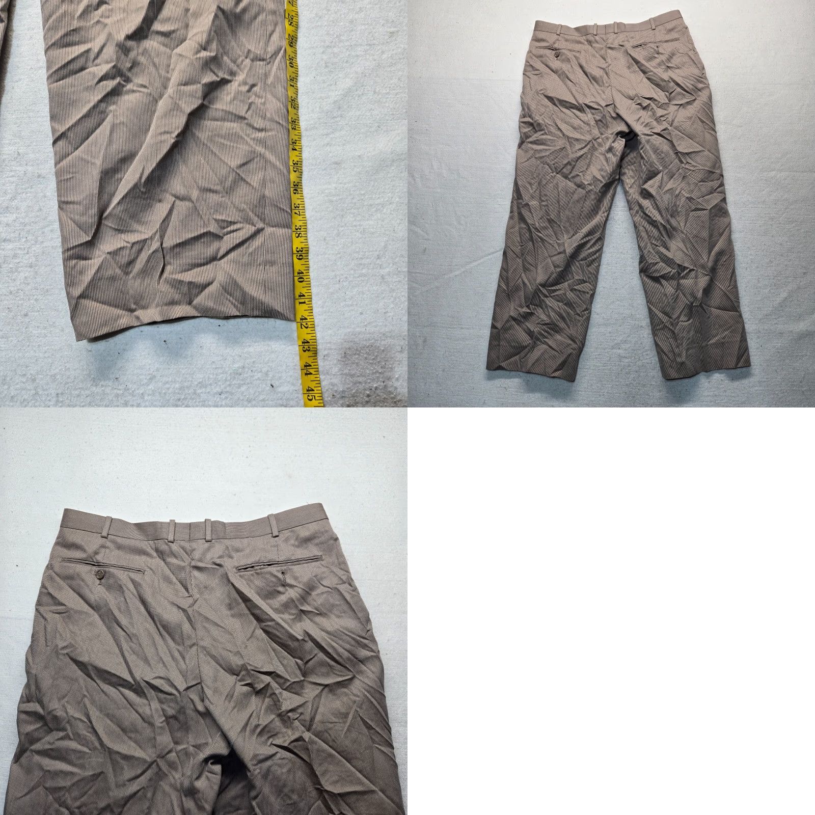 Phat Farm Phat Farm Pants Dress Pants Men 40x30 Brown Polyester Rayon Knit Pleated Regular Straight Vintage No Size US 40 / EU 56 - 8 Thumbnail