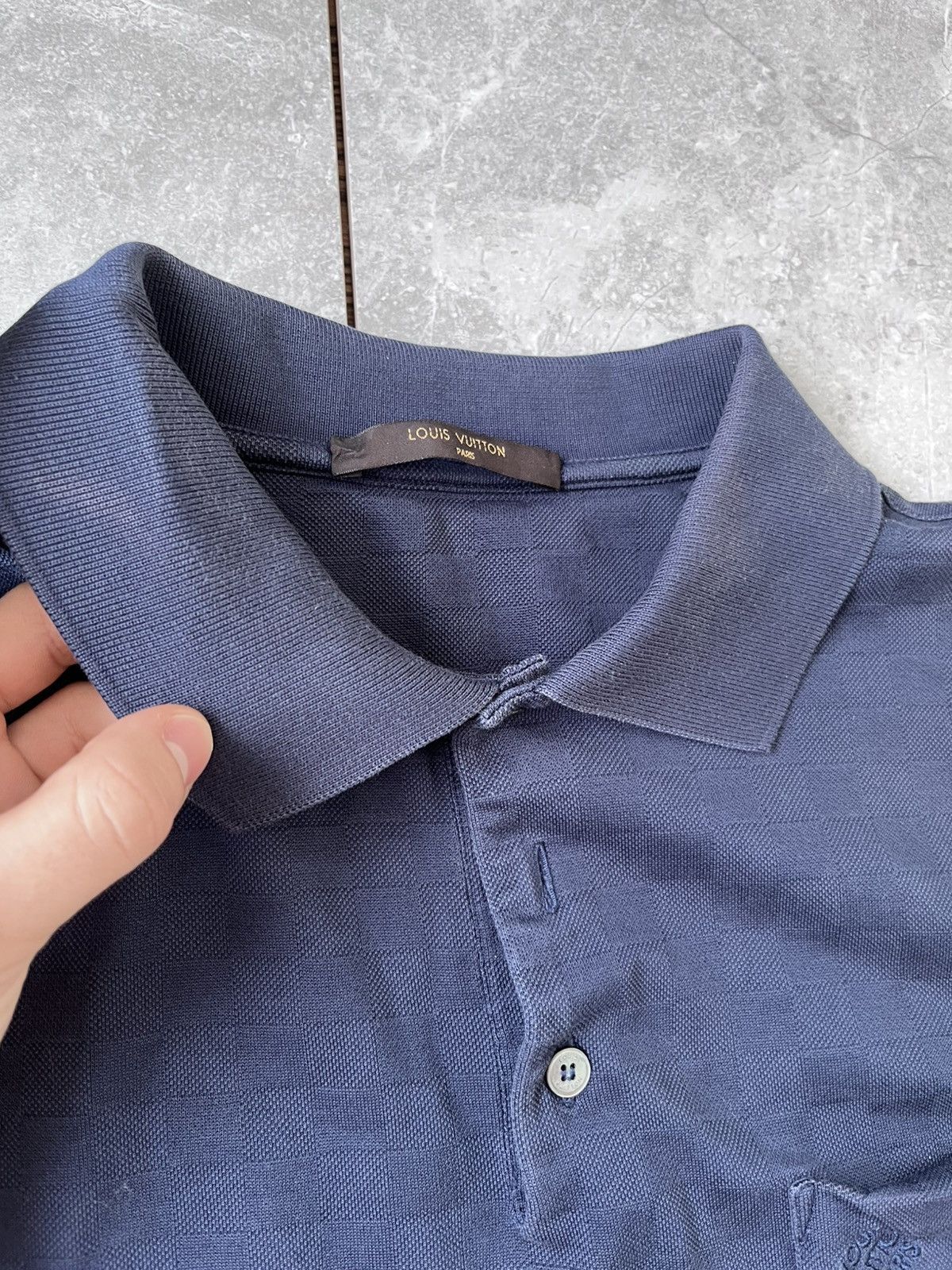 Louis Vuitton Louis Vuitton Men’s Blue Monogram Polo Shirt – Size L Size US L / EU 52-54 / 3 - 11 Thumbnail