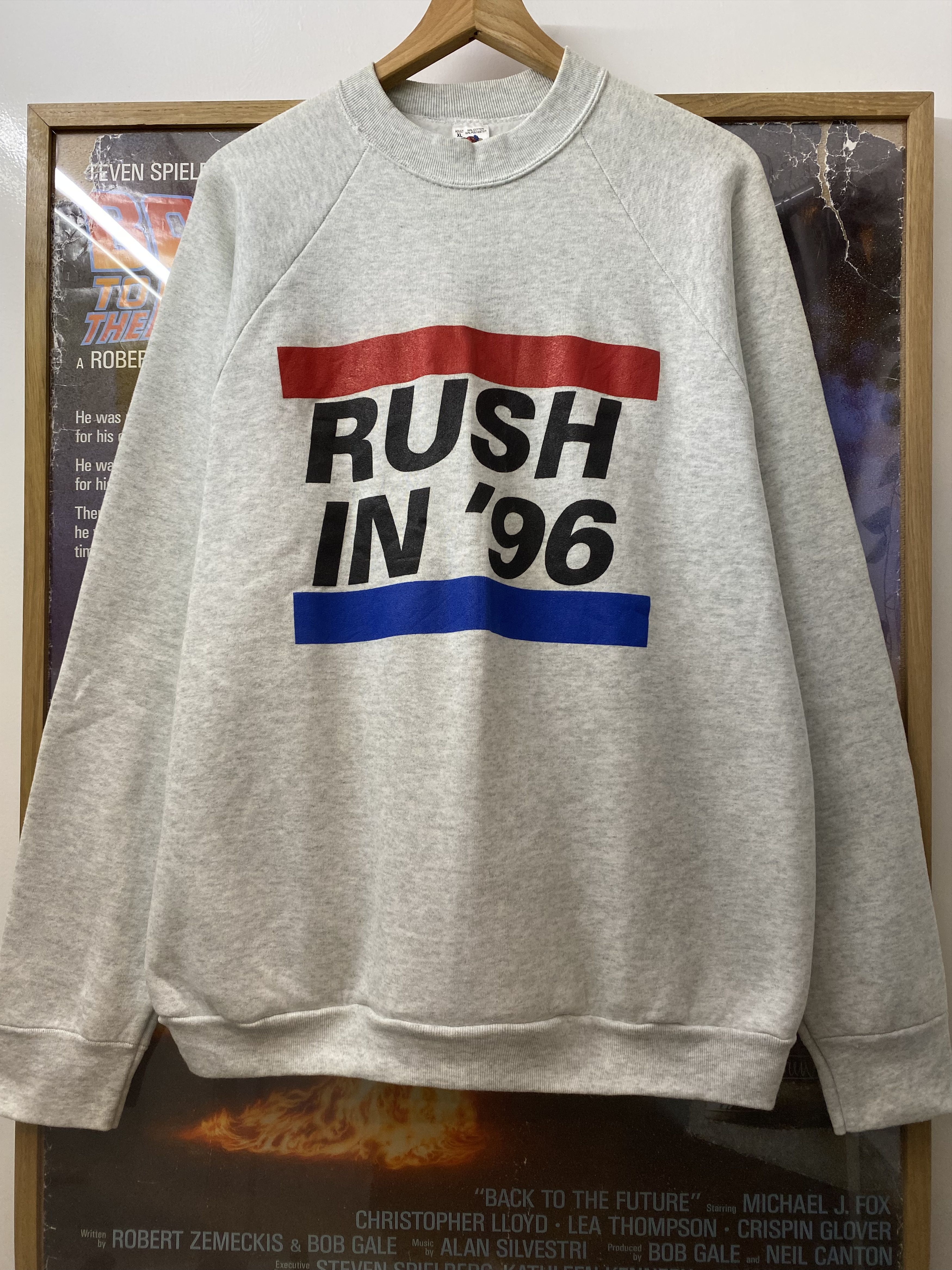 Fruit Of The Loom 1996 Rush Prog Rock Band World Tour Concert Sweatshirt Size US XL / EU 56 / 4 - 1 Thumbnail