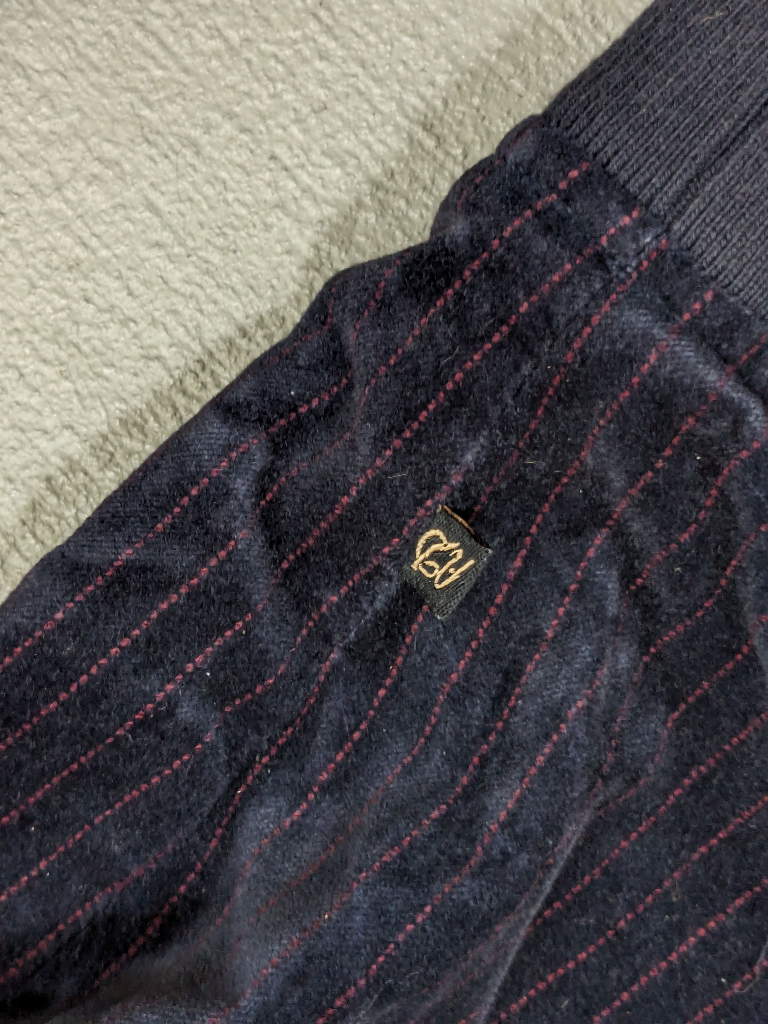 Artful Dodger Artful Dodger Hoodie Velvet 4XL Navy Blue Pink Striped Y2K Size US XXL / EU 58 / 5 - 9 Thumbnail