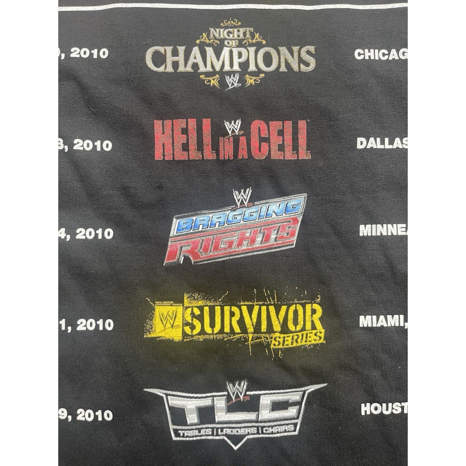 Gildan VTG WWE HD Crew Staff Issue Monday Raw Smackdown Fall Tour 2 Size US XL / EU 56 / 4 - 7 Thumbnail