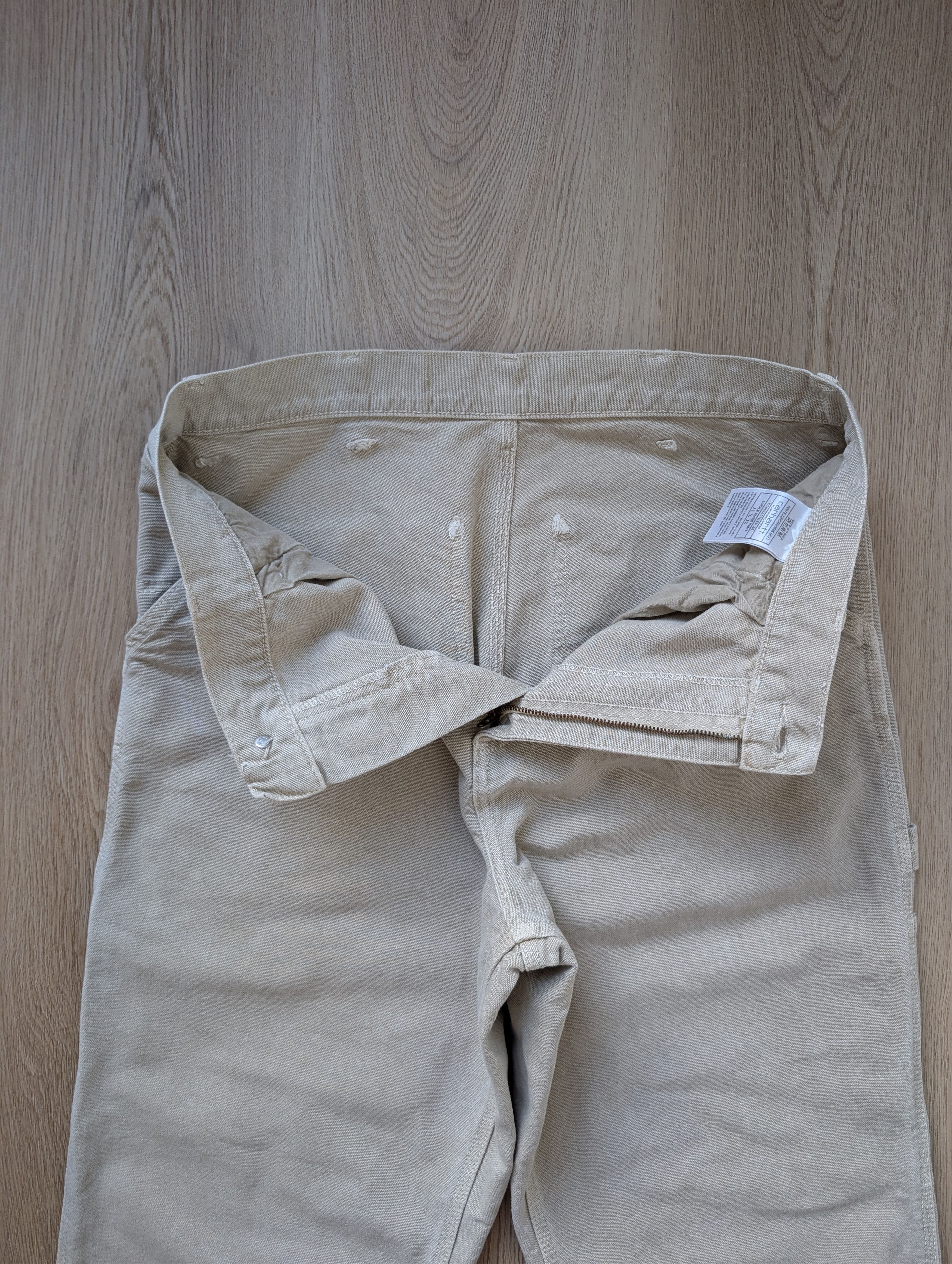 Carhartt Carhartt WIP Single Knee Pant Men’s Beige Canvas Pants 31x32 Size US 31 - 3 Thumbnail