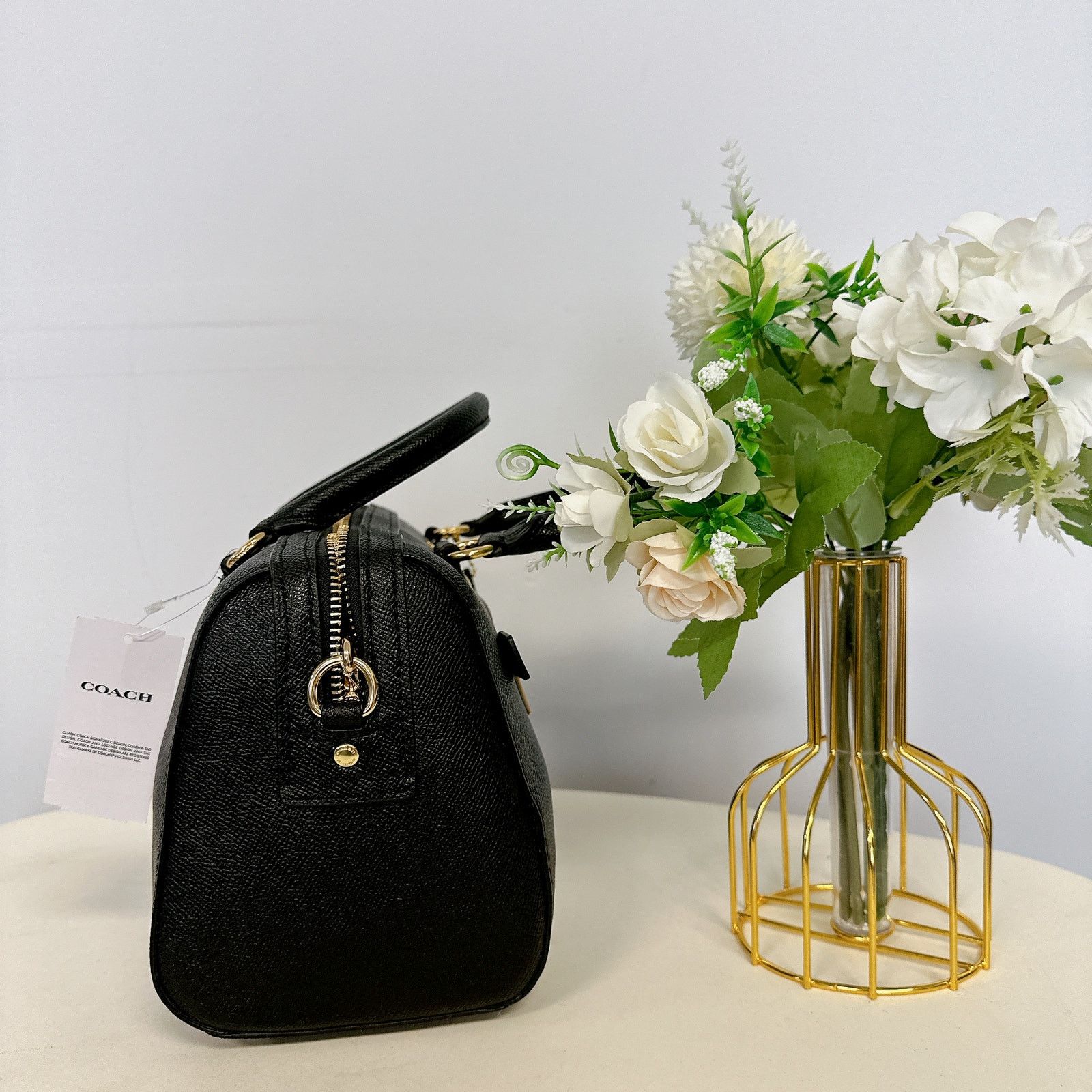 Coach Coach F79946 Rowan Satchel IN BLACK Size ONE SIZE - 4 Thumbnail