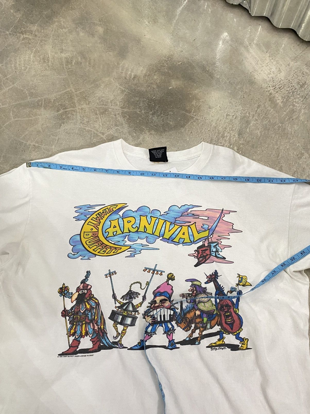 Band Tees VINTAGE 1998 JIMMY BUFFETT CARNIVAL TOUR Size US XL / EU 56 / 4 - 12 Thumbnail