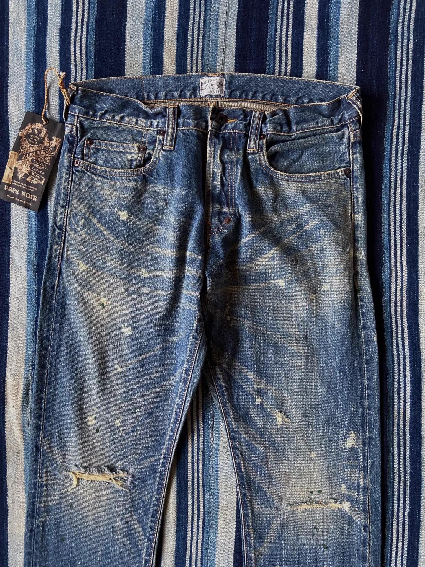 Other Prps Noir Vintage Washed Denim Jeans W31 Japan Size US 31 - 5 Thumbnail