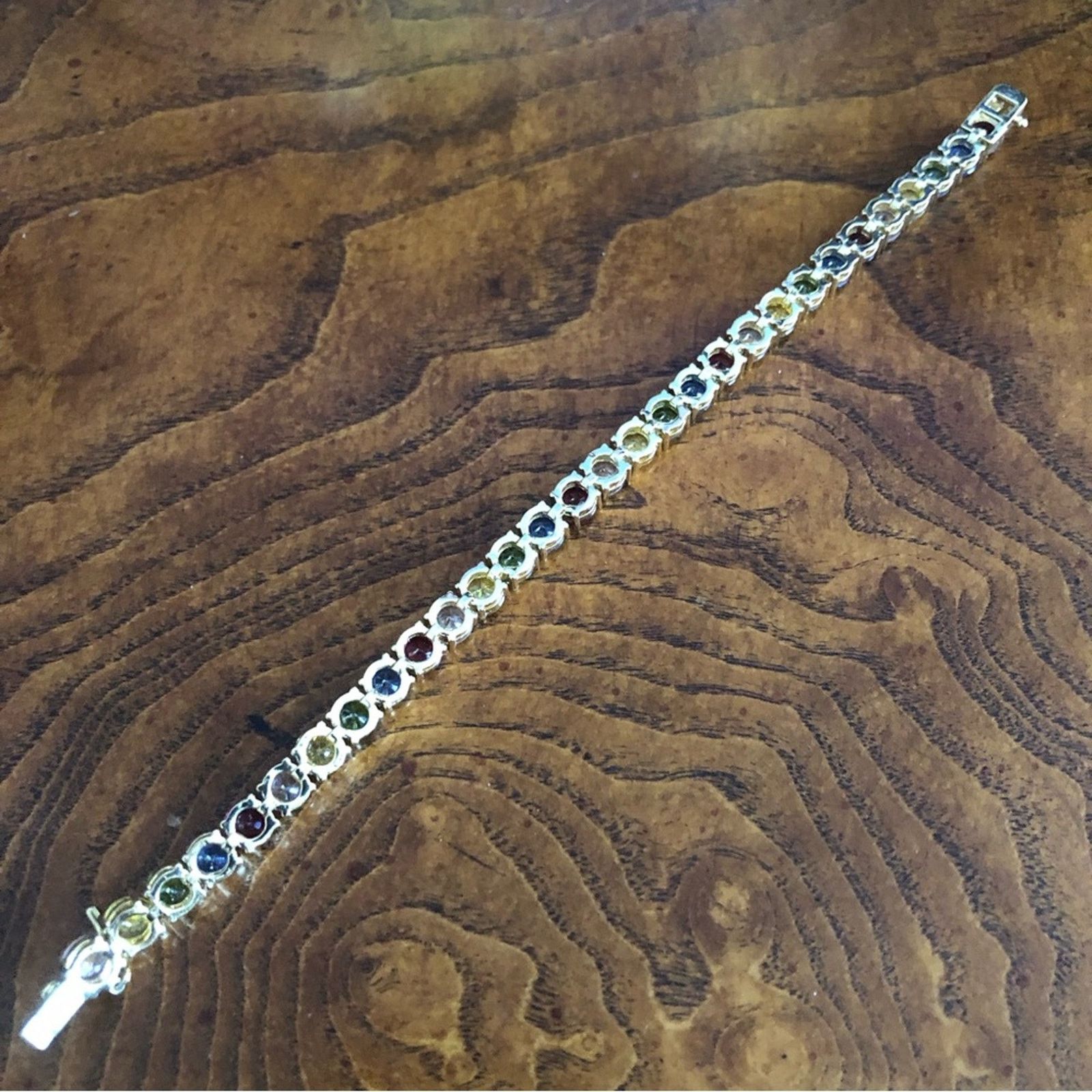Jewelry Ladies 18kt gold plated 6mm cubic zirconia tennis bracelet Size ONE SIZE - 11 Thumbnail