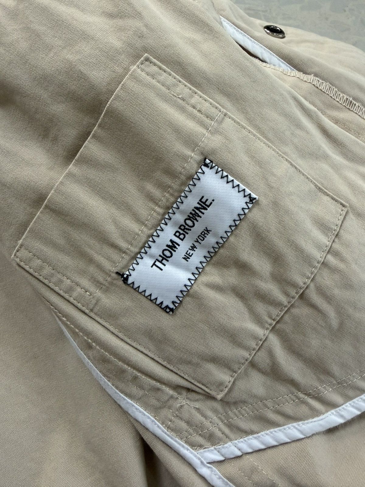 Thom Browne Thom Browne grosgrain armband shirt jacket Size US S / EU 44-46 / 1 - 5 Thumbnail