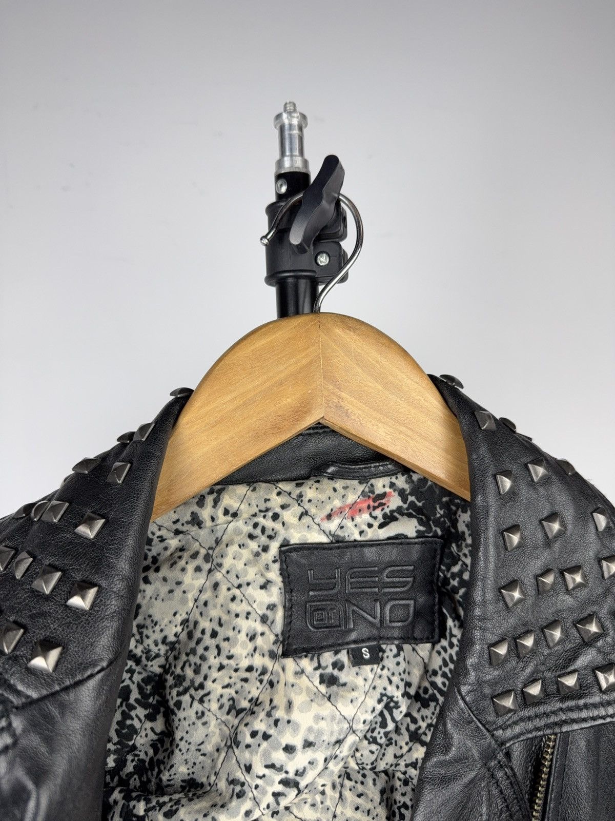 Genuine Leather Vintage Punk Rock Avant Garde Gothic Bomber Leather Jacket Size S / US 4 / IT 40 - 10 Thumbnail