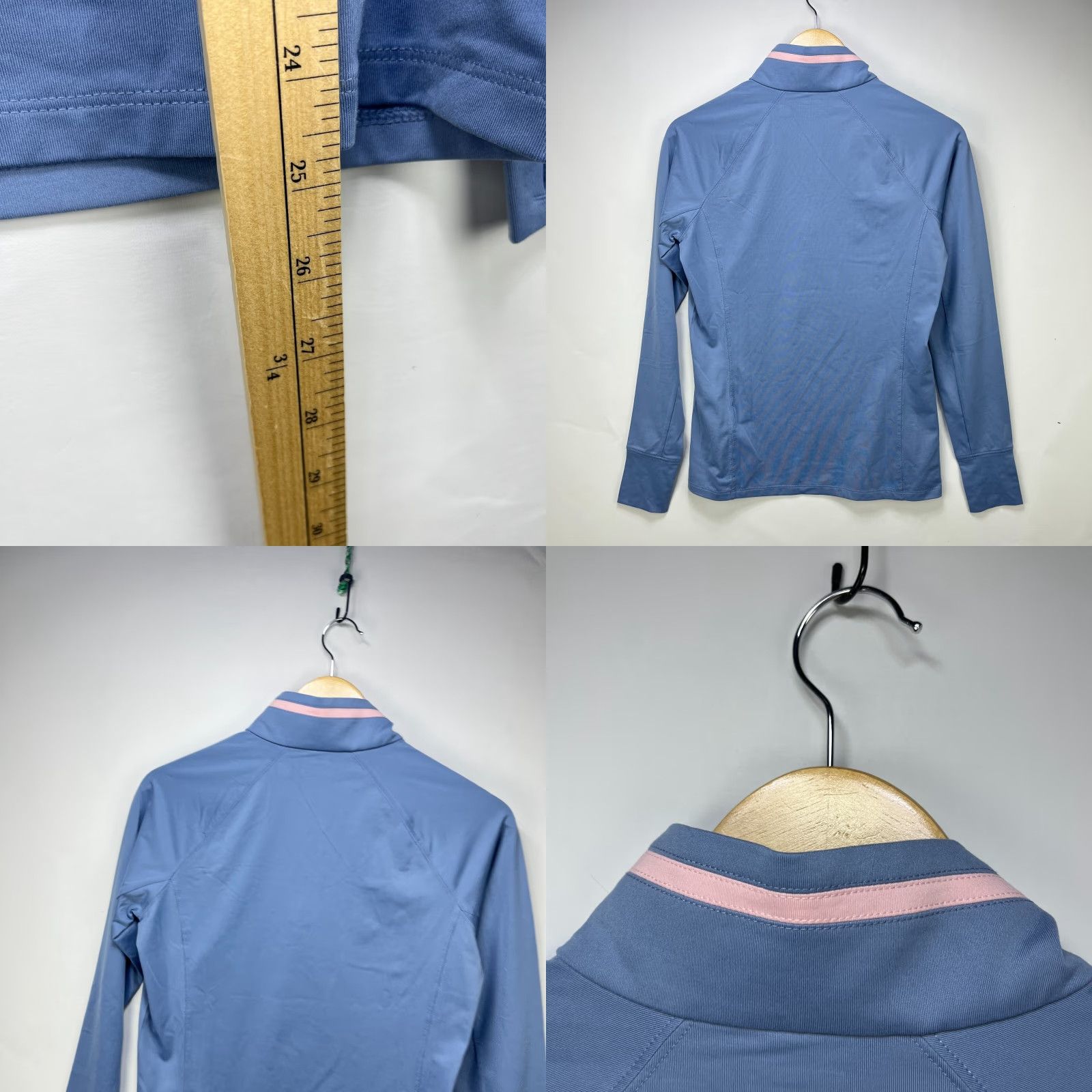 Ralph Lauren VINTAGE RLX Ralph Lauren Quarter Zip Athletic Long Sleeve Shirt Womens XS Blue Stretch Size XS / US 0-2 / IT 36-38 - 8 Thumbnail