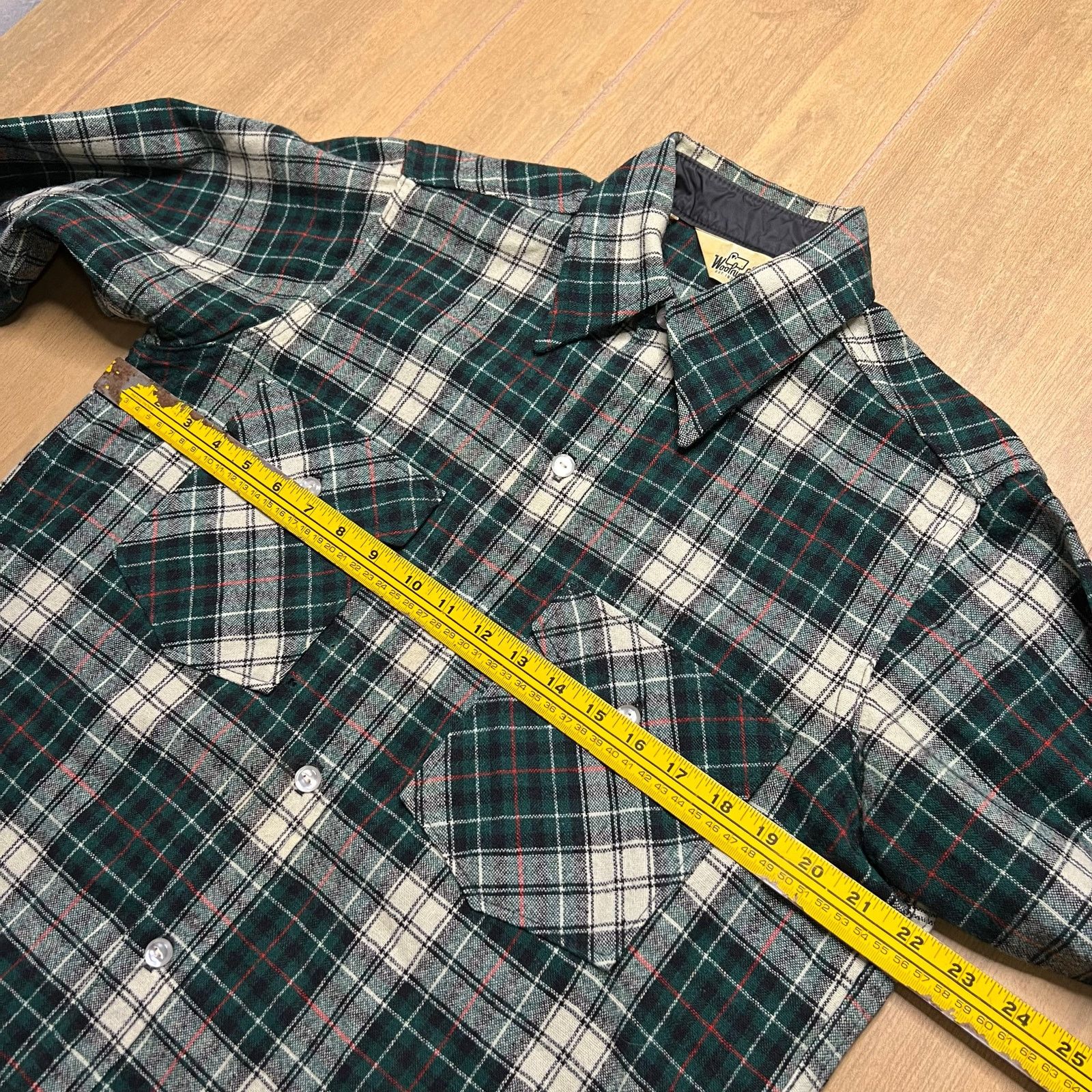 Woolrich Woolen Mills Woolrich Plaid Wool Shirt Flannel Mens Medium Green Lined Size US M / EU 48-50 / 2 - 7 Thumbnail