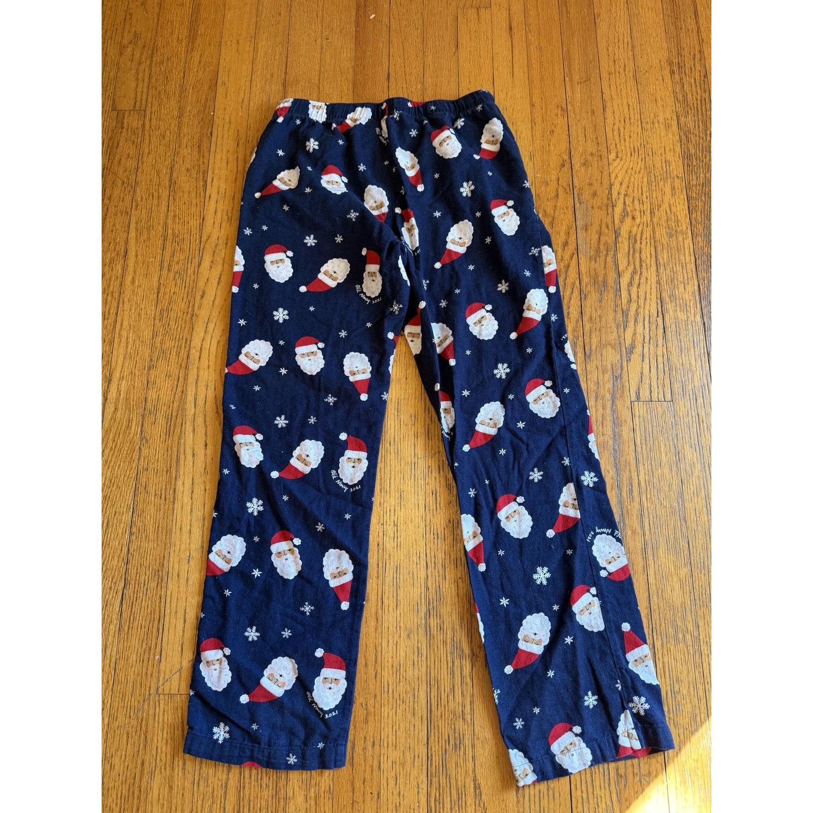 Old Navy Old Navy Pajama Pants Small Navy Flannel Santa Drawstring Size US 29 - 5 Thumbnail