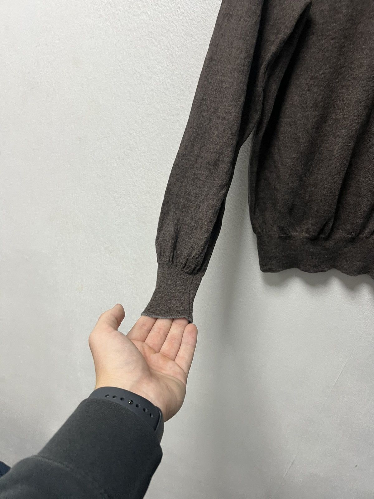 Brunello Cucinelli Mens Brunello Cucinelli Cashmere Sweater With Half Zip Size US M / EU 48-50 / 2 - 6 Thumbnail