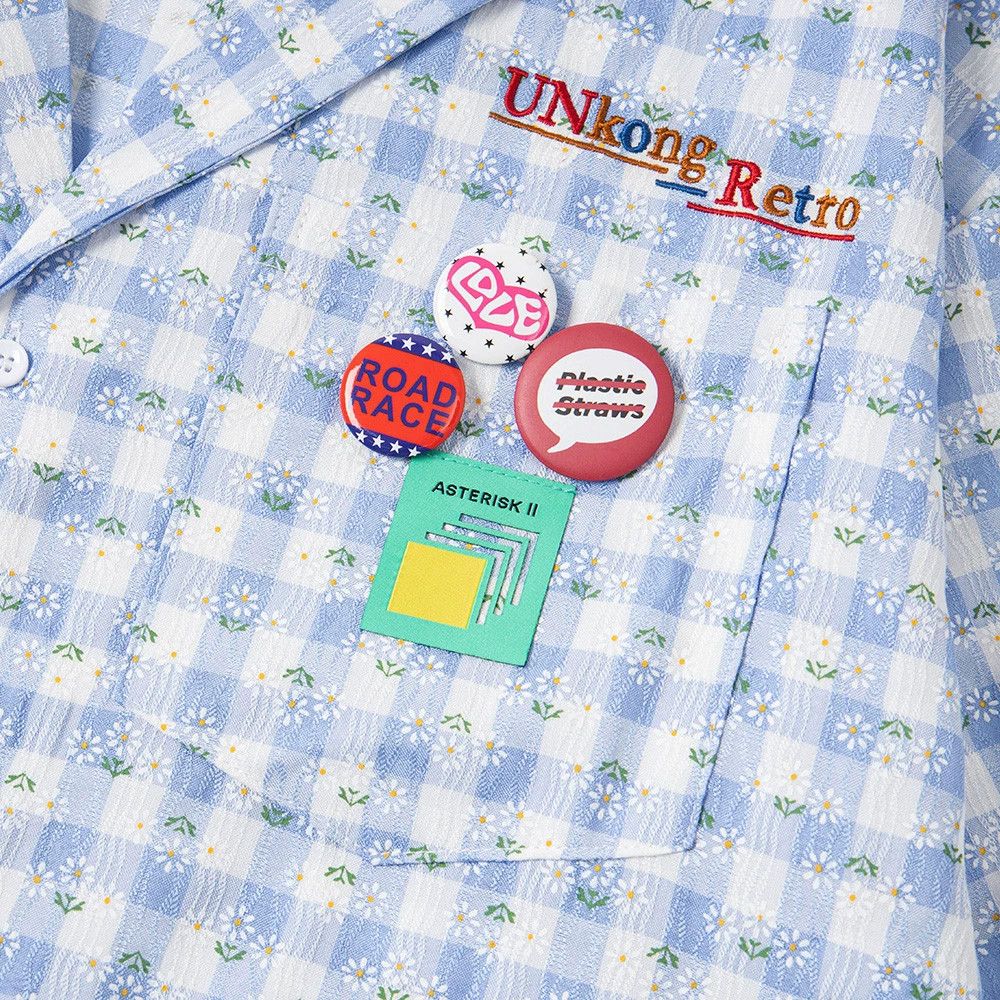 Japanese Brand Japanese retro street pocket floral loose plaid shirt Size US L / EU 52-54 / 3 - 4 Thumbnail