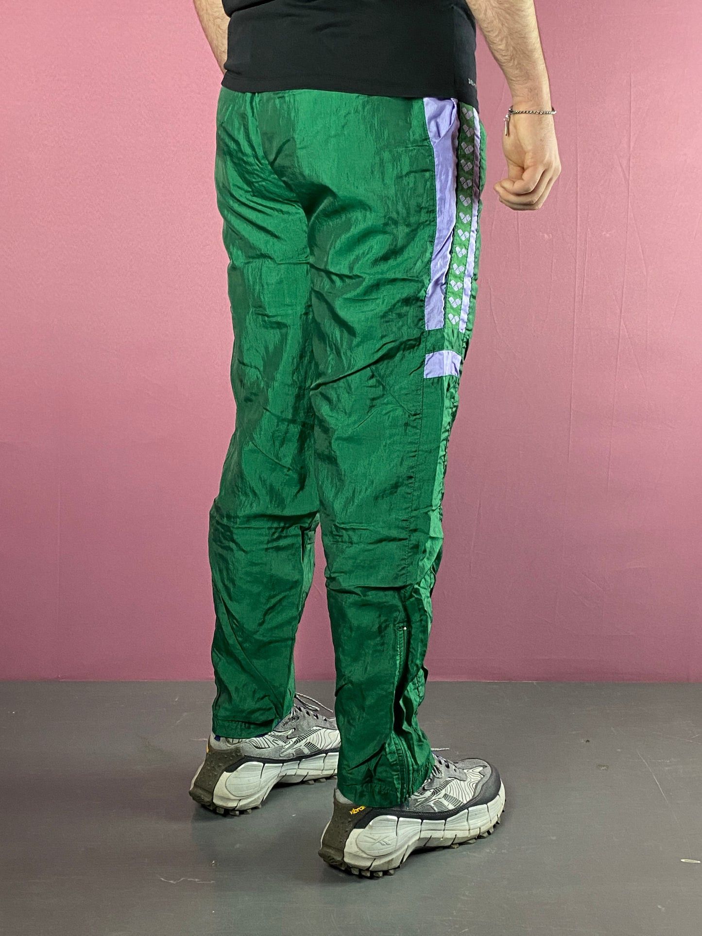 Vintage 90s Arena Vintage Men's Side Tape Track Pants - L Size US 30 / EU 46 - 4 Thumbnail