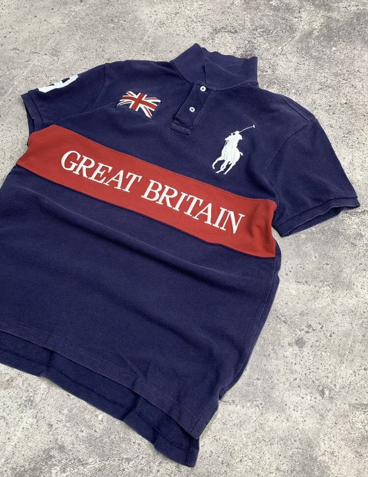 Polo Ralph Lauren × Vintage Polo Ralph Lauren USA Polo Shirt Rugby Japanese Vintage Size US M / EU 48-50 / 2 - 7 Thumbnail