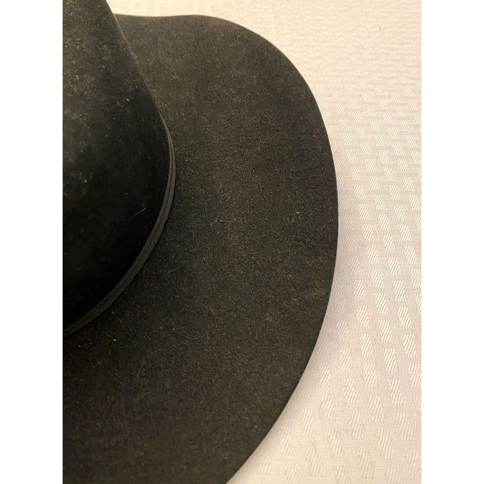 Vintage VINTAGE Resistol 4X Beaver Rancher Quarter Horse Cowboy Hat Black 6-7/8 L Mens Cowboy Hat Size ONE SIZE - 5 Thumbnail