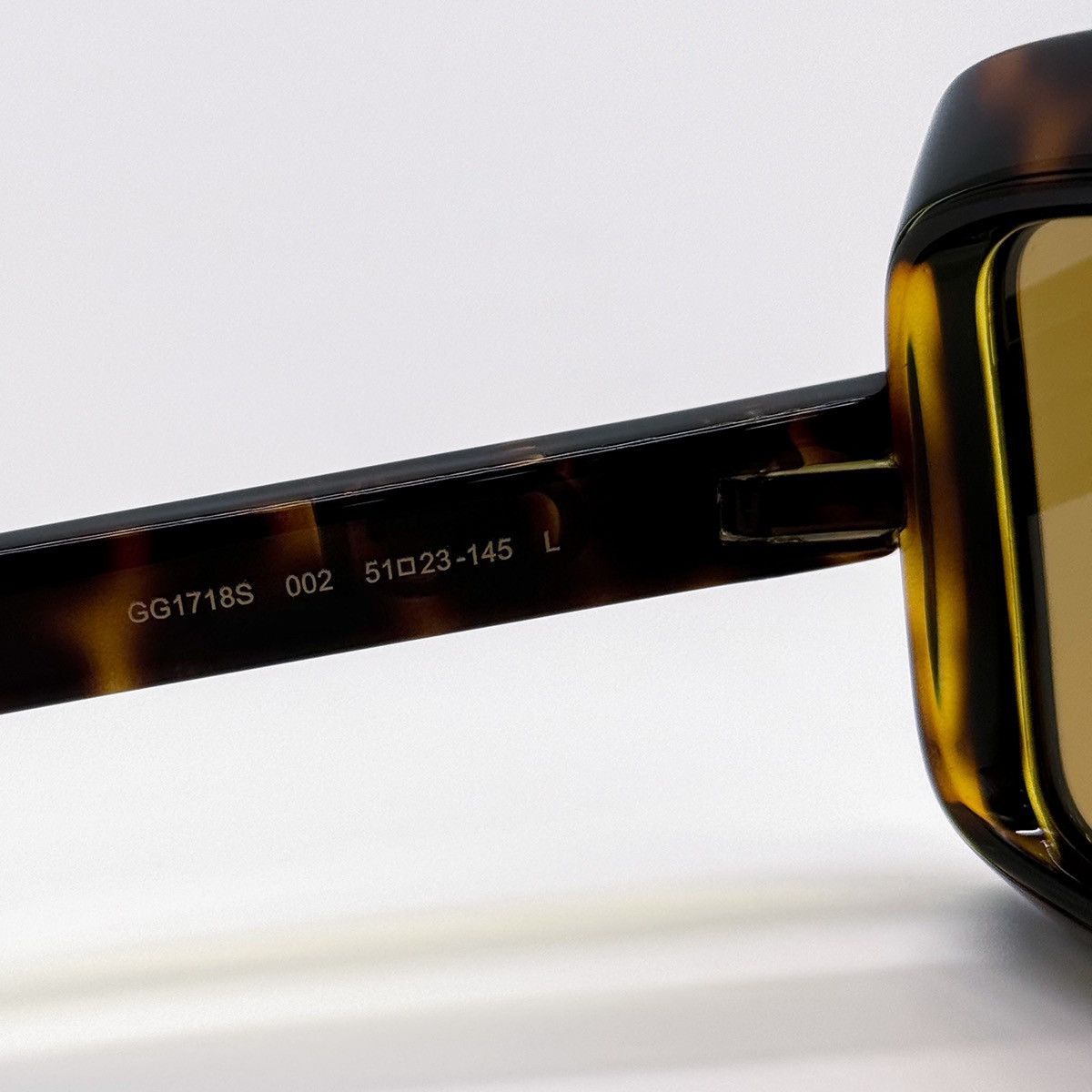 Gucci NEW GUCCI GG1718S 002 SQUARE HAVANA YELLOW WOMEN SUNGLASSES Size ONE SIZE - 10 Thumbnail