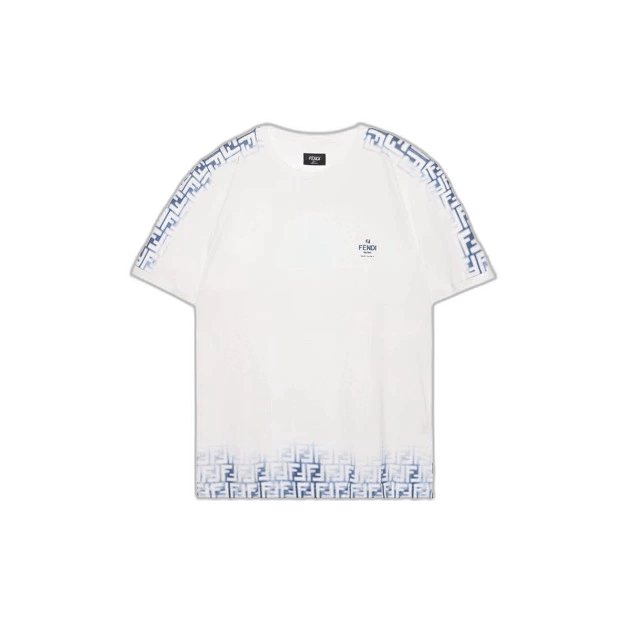 Fendi Fendi Gradient Logo Short Sleeve T-Shirt Size US S / EU 44-46 / 1 - 1 Thumbnail