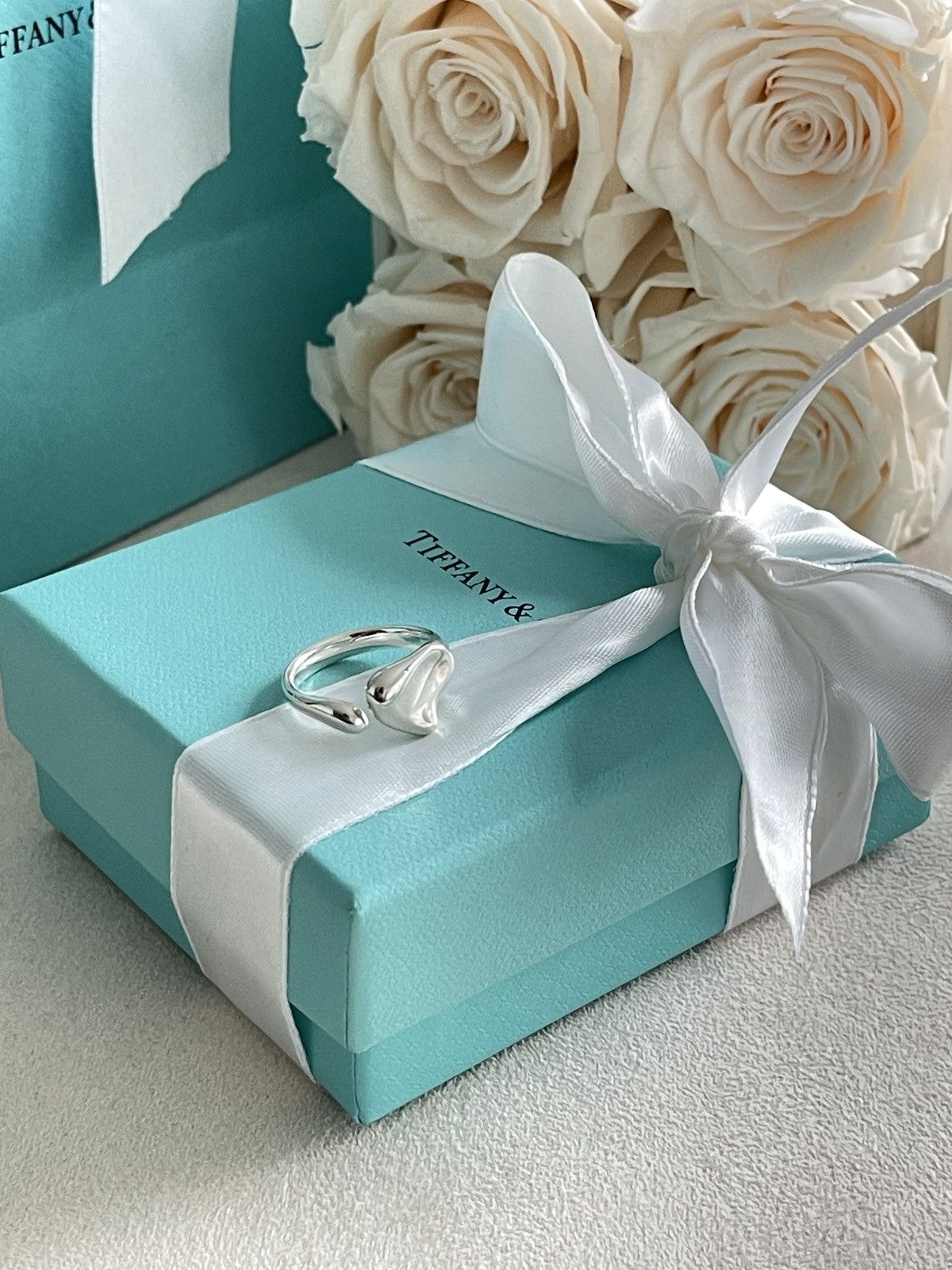 Tiffany & Co. Tiffany & Co. Elsa Peretti Heart Ring Silver 5 NEW $550 Size ONE SIZE - 4 Thumbnail