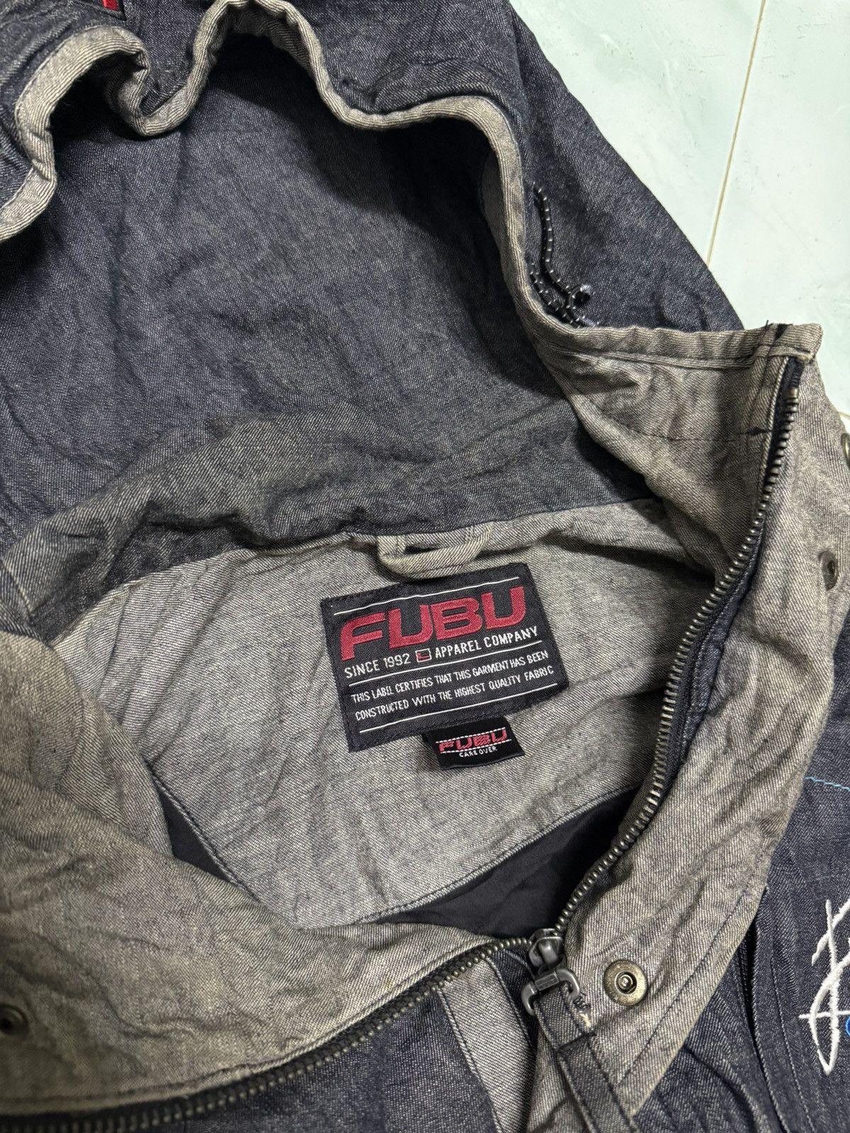 Fubu Fubu Denim Hoodie Jacket Size US L / EU 52-54 / 3 - 7 Thumbnail