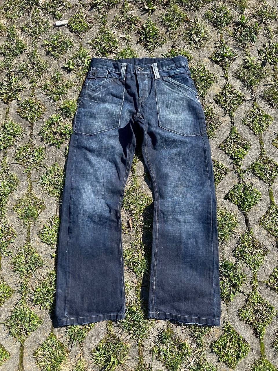 Japanese Brand Crazy Vintage Japan Y2K Flare Jeans Size US 32 / EU 48 - 1 Thumbnail
