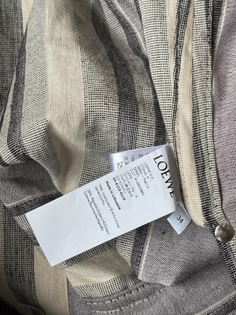 Loewe LOEWE Stripe linen cotton jacket Size 4XL / US 24-26 - 8 Thumbnail