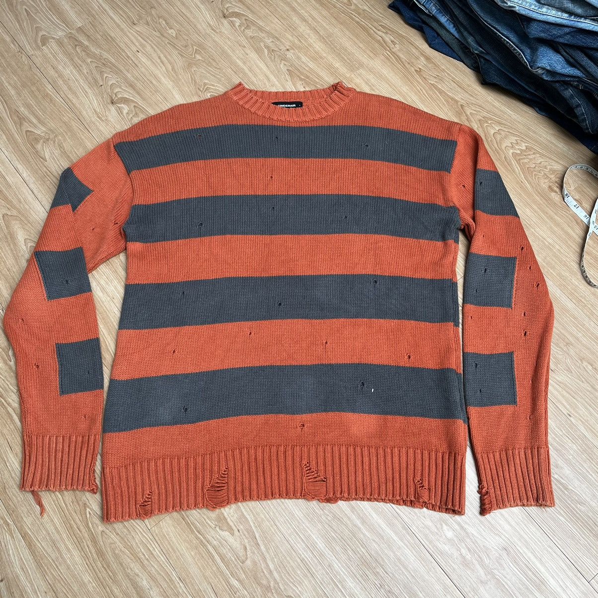 Japanese Brand Nice Design Destroyed Knitwear Like A Number 9 By Underair Size US L / EU 52-54 / 3 - 5 Thumbnail